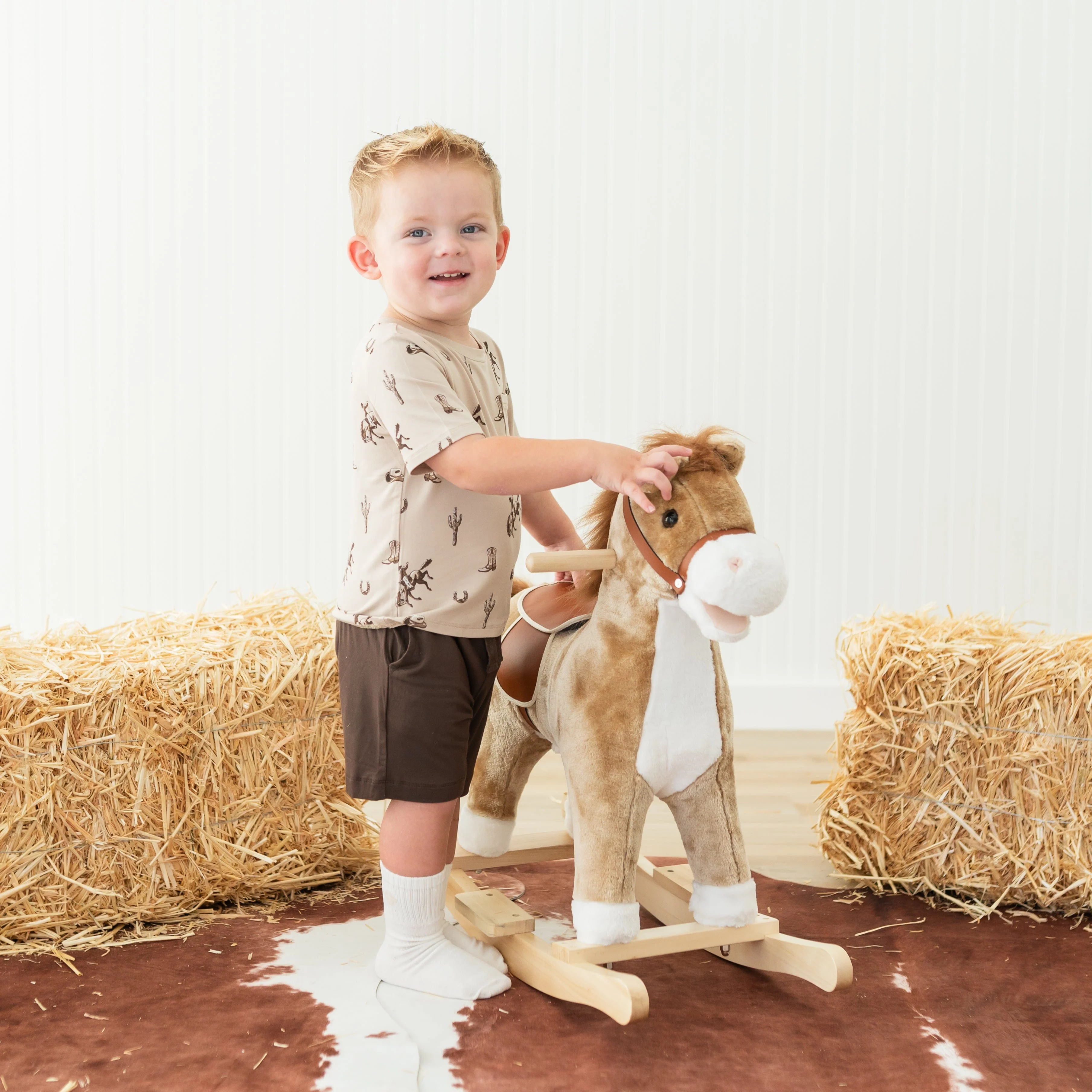 Toddler Crew Neck Tee in Classic Cowboy - Image 4