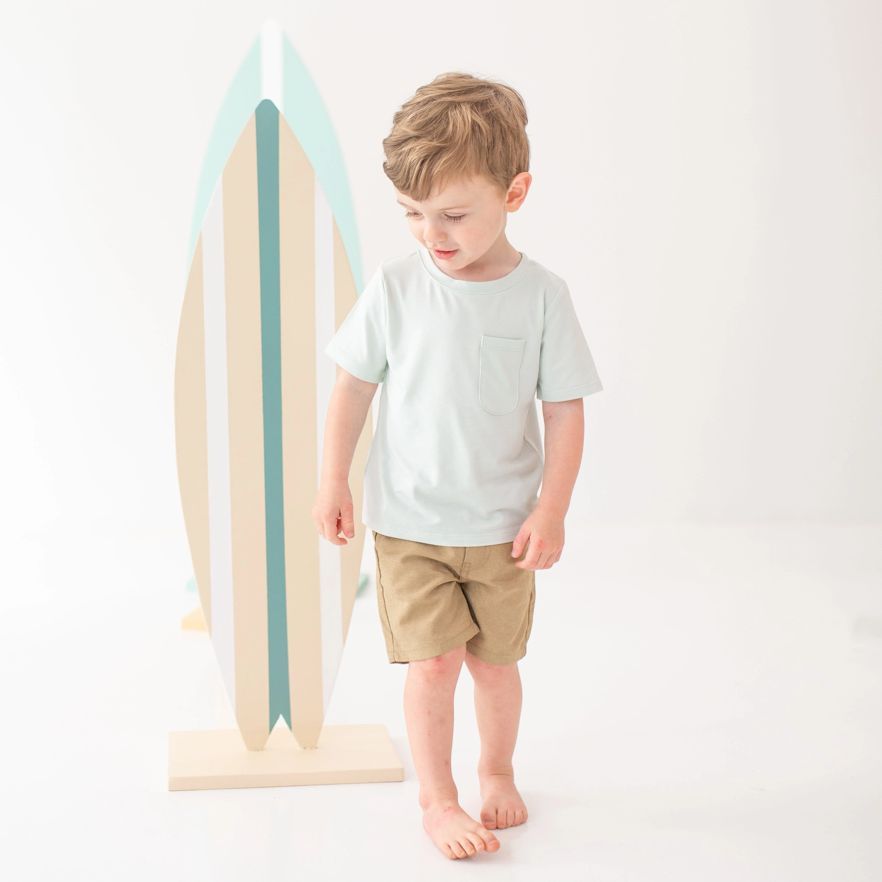 Toddler Crew Neck Tee in Dew - Image 3
