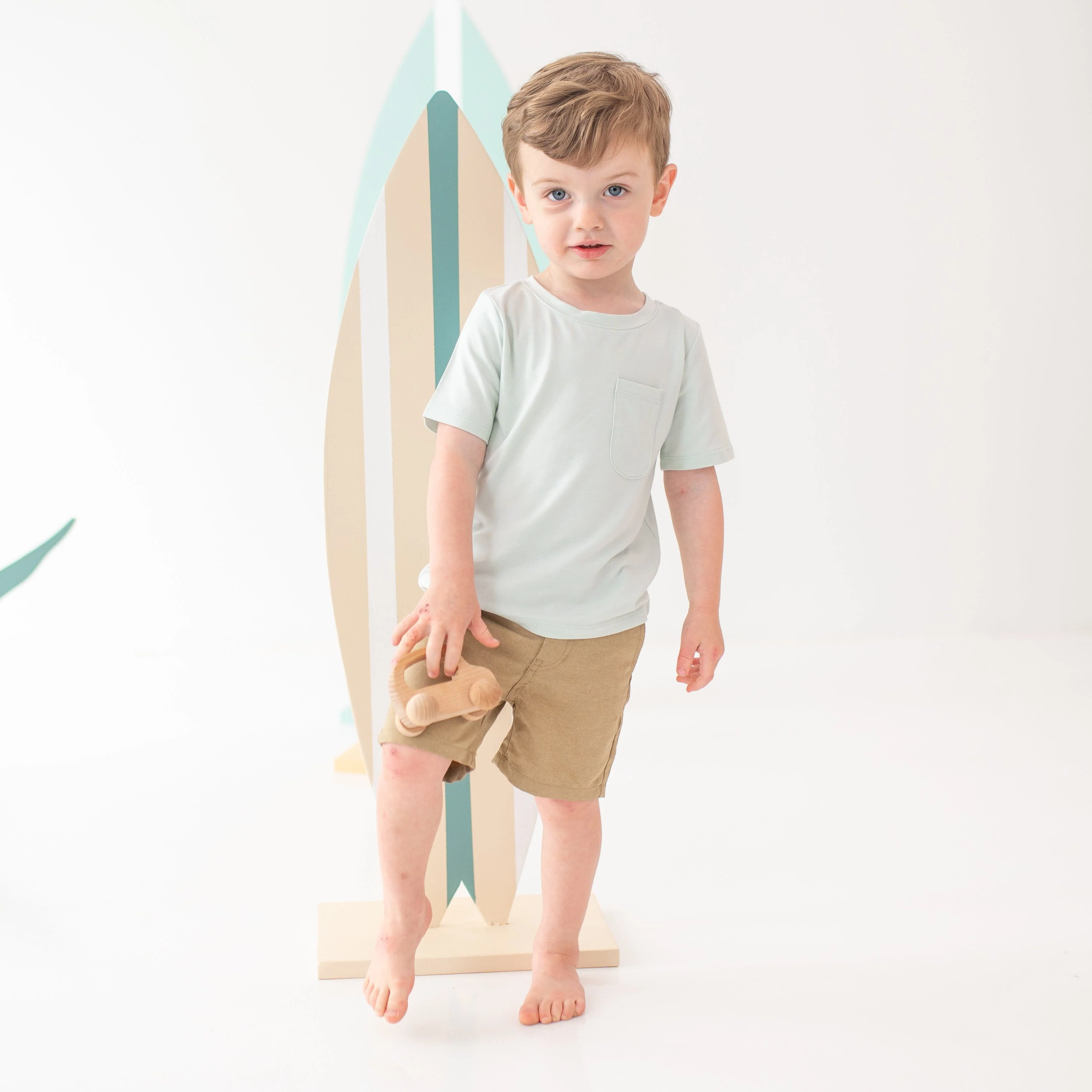 Toddler Crew Neck Tee in Dew - Image 4
