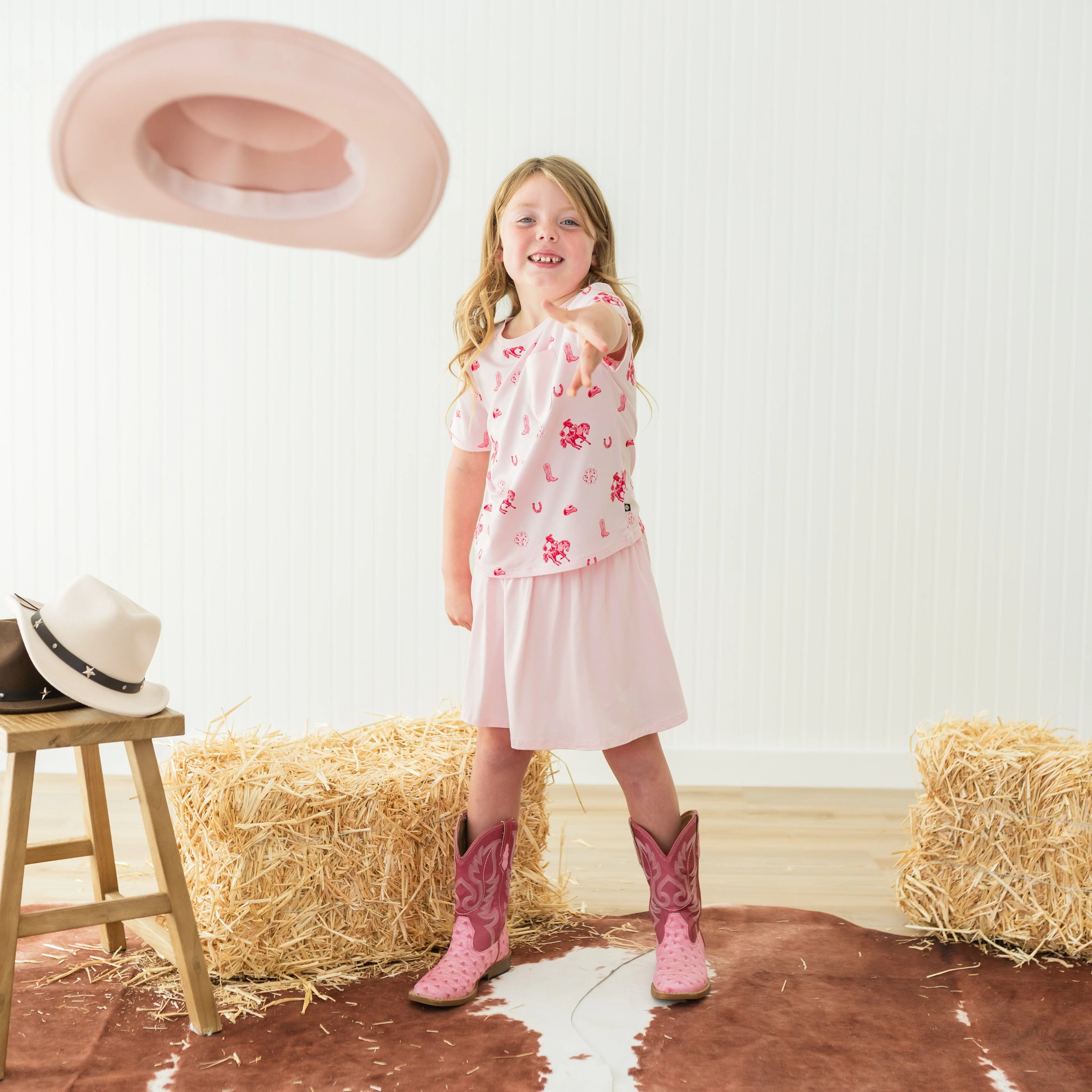 Toddler Crew Neck Tee in Disco Cowgirl - Image 5
