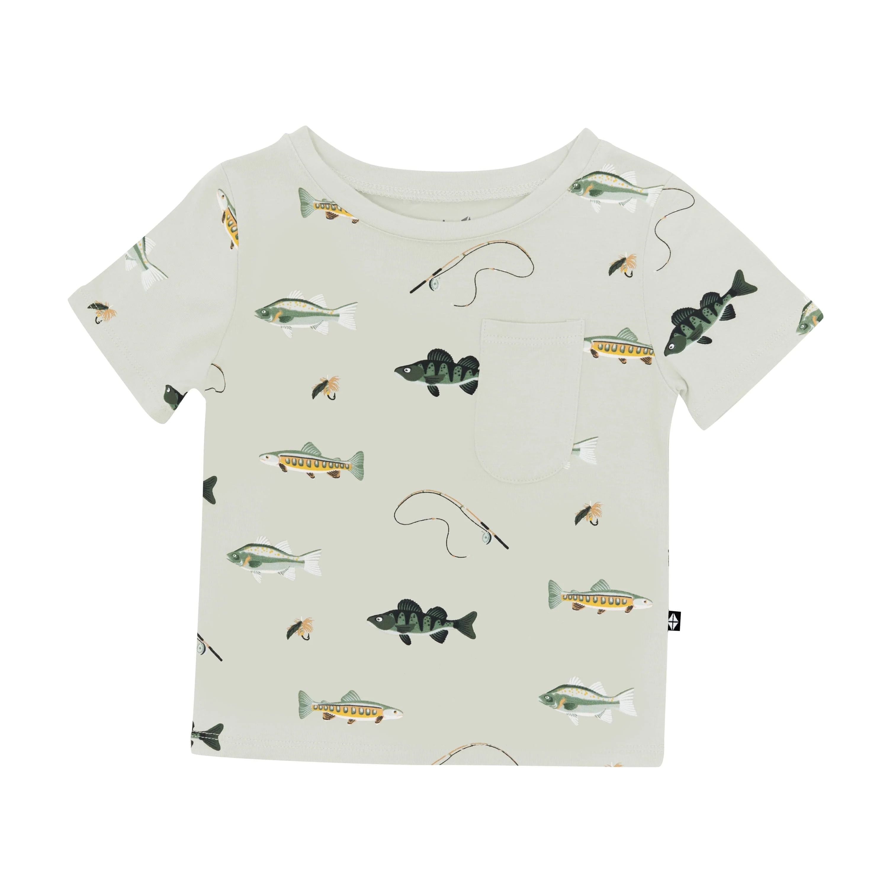 Toddler Crew Neck Tee in Fishing - Image 2
