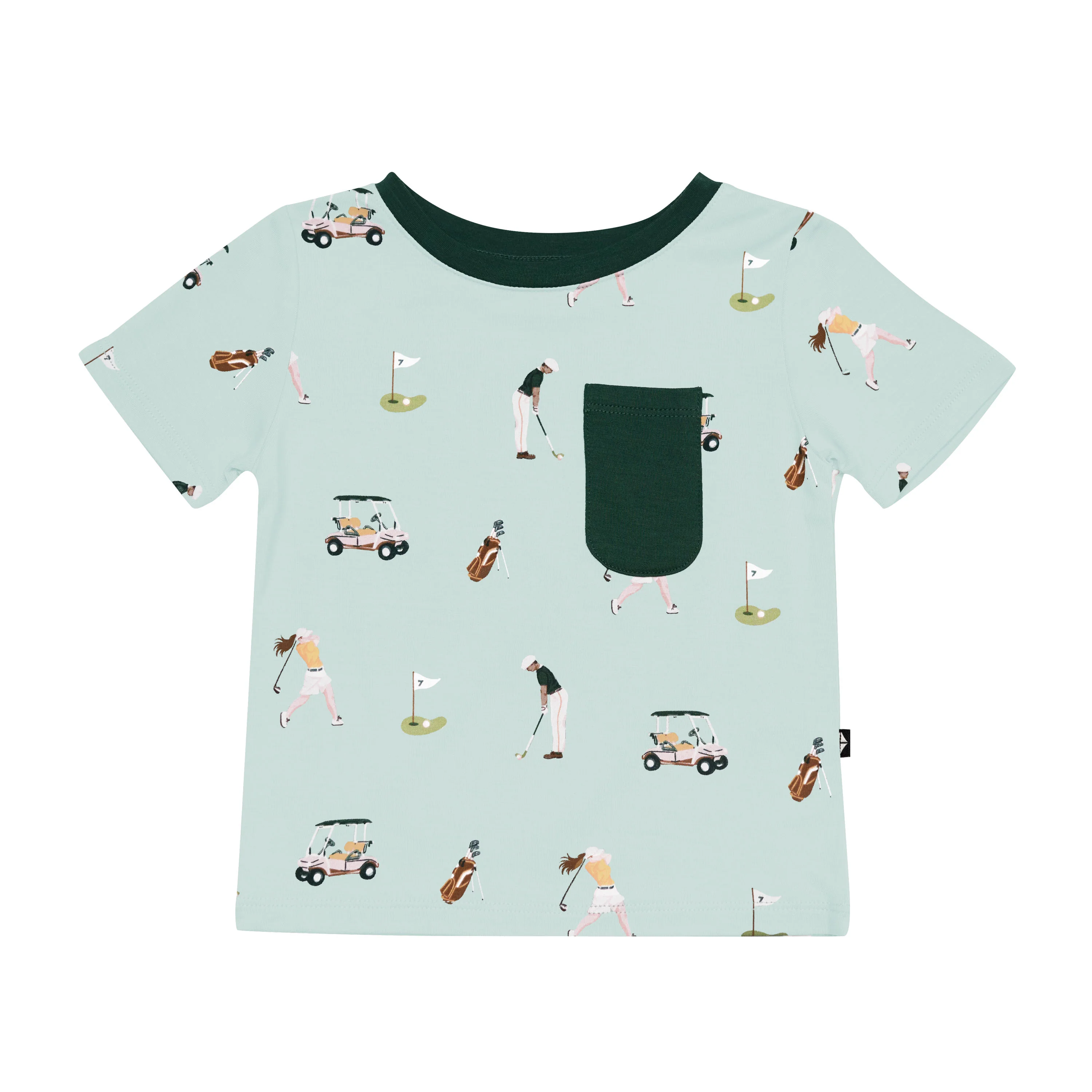 Toddler Crew Neck Tee in Golf - Image 2