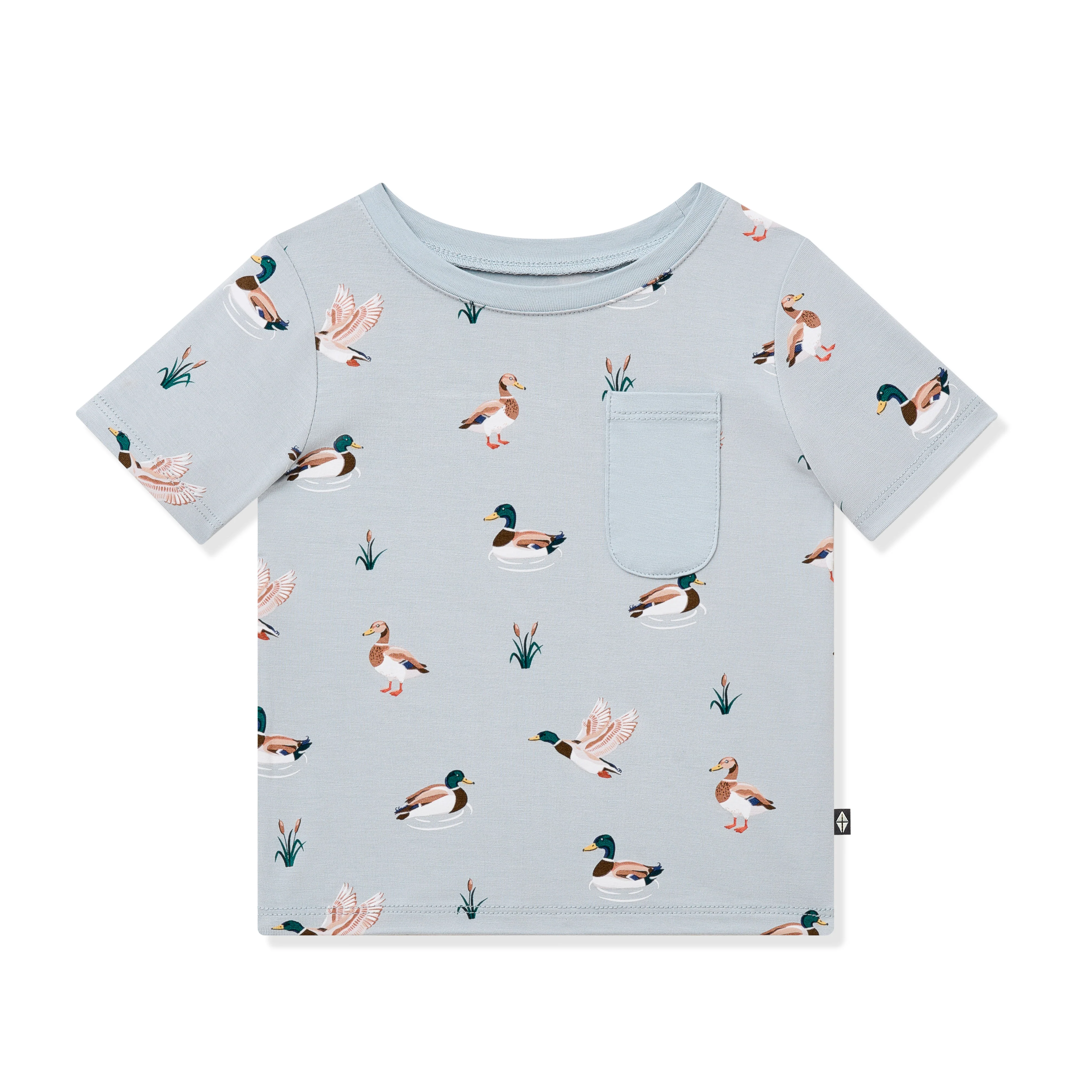 Toddler Crew Neck Tee in Mallard Duck - Image 2