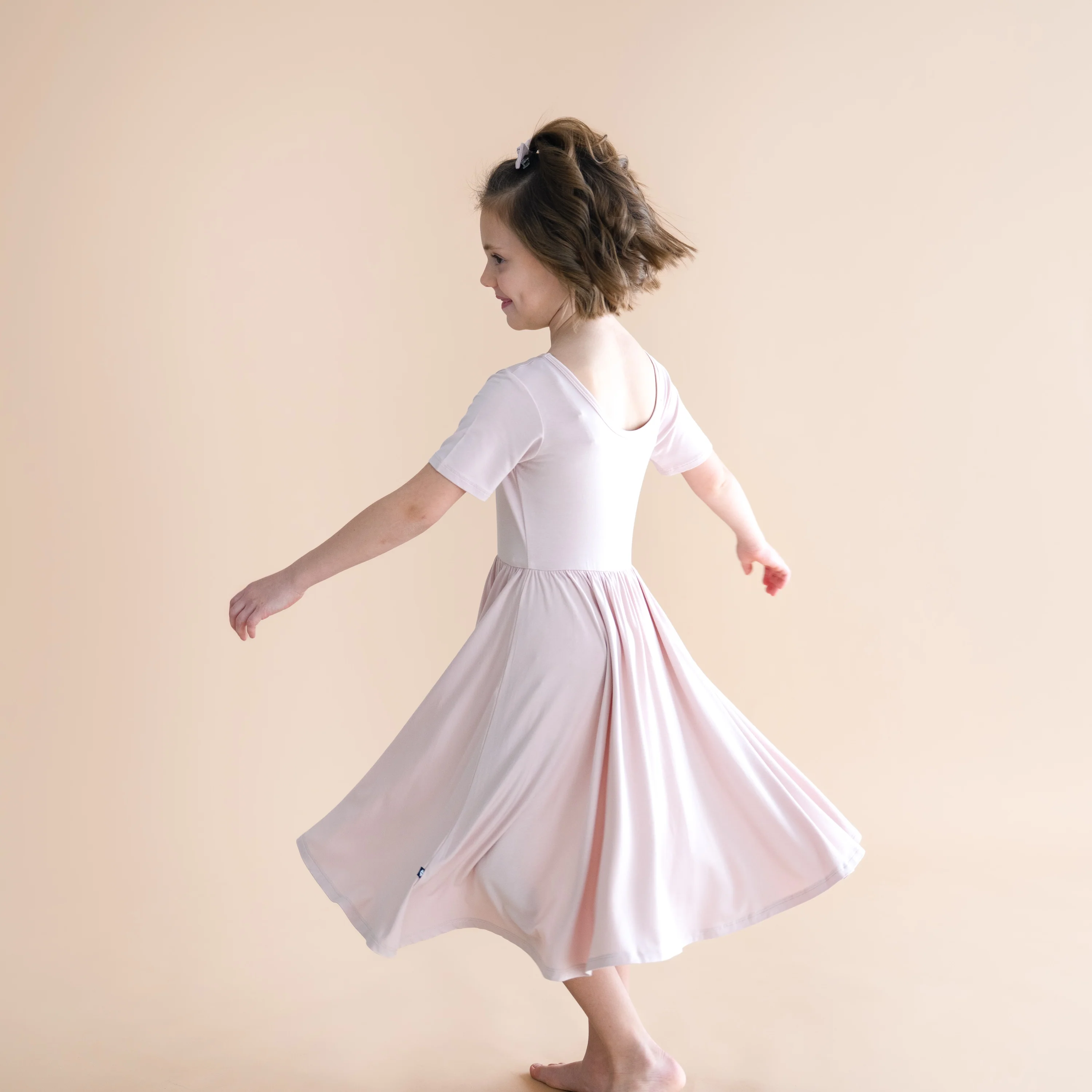 Twirl Dress in Blush - Image 3