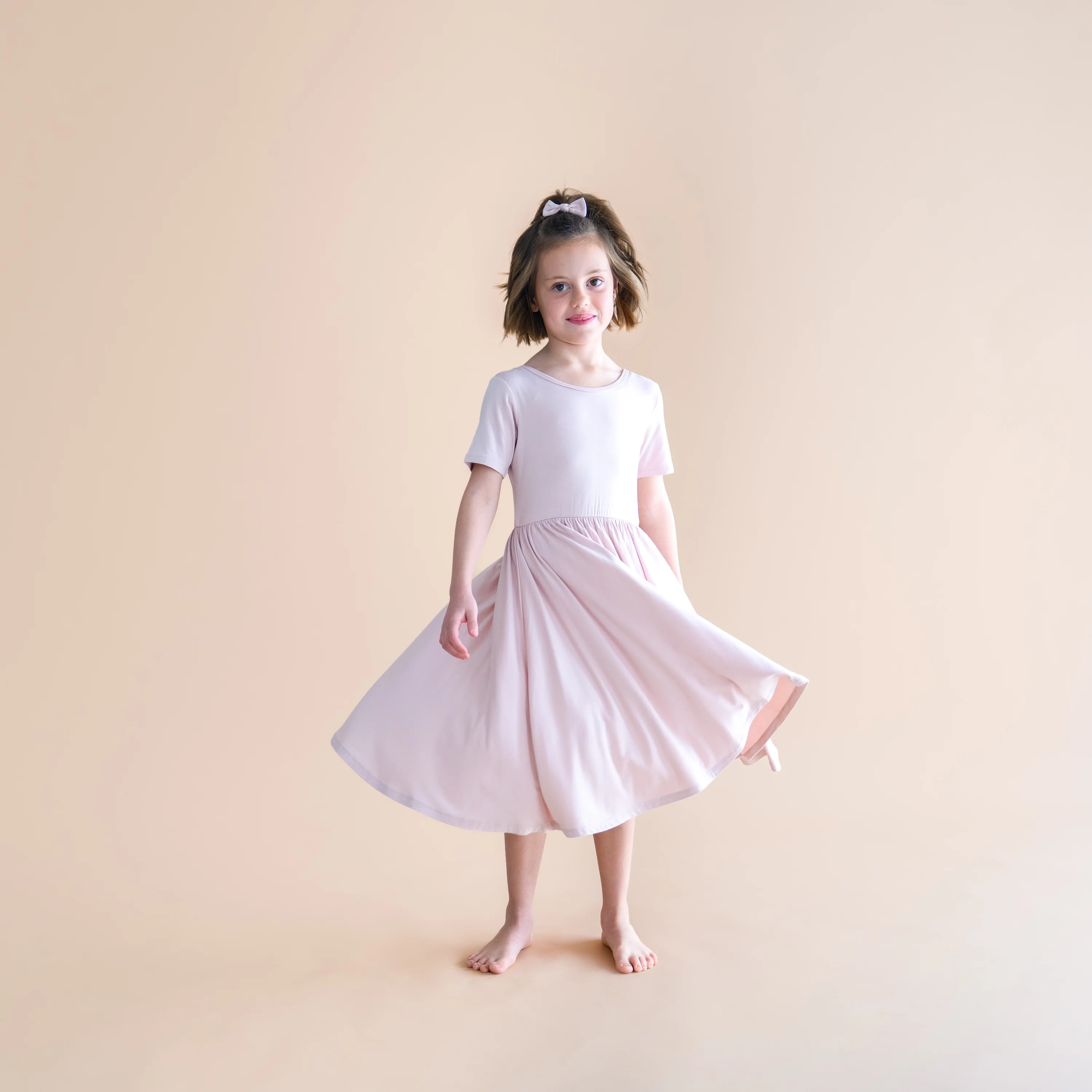 Twirl Dress in Blush - Image 4