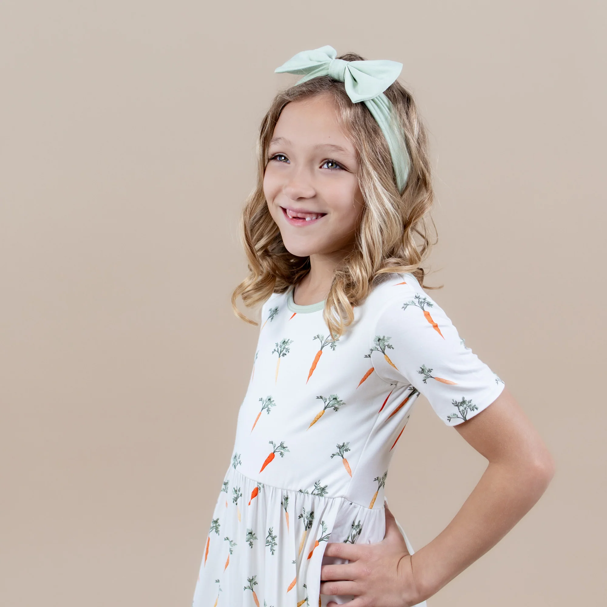 Twirl Dress in Carrot - Image 3