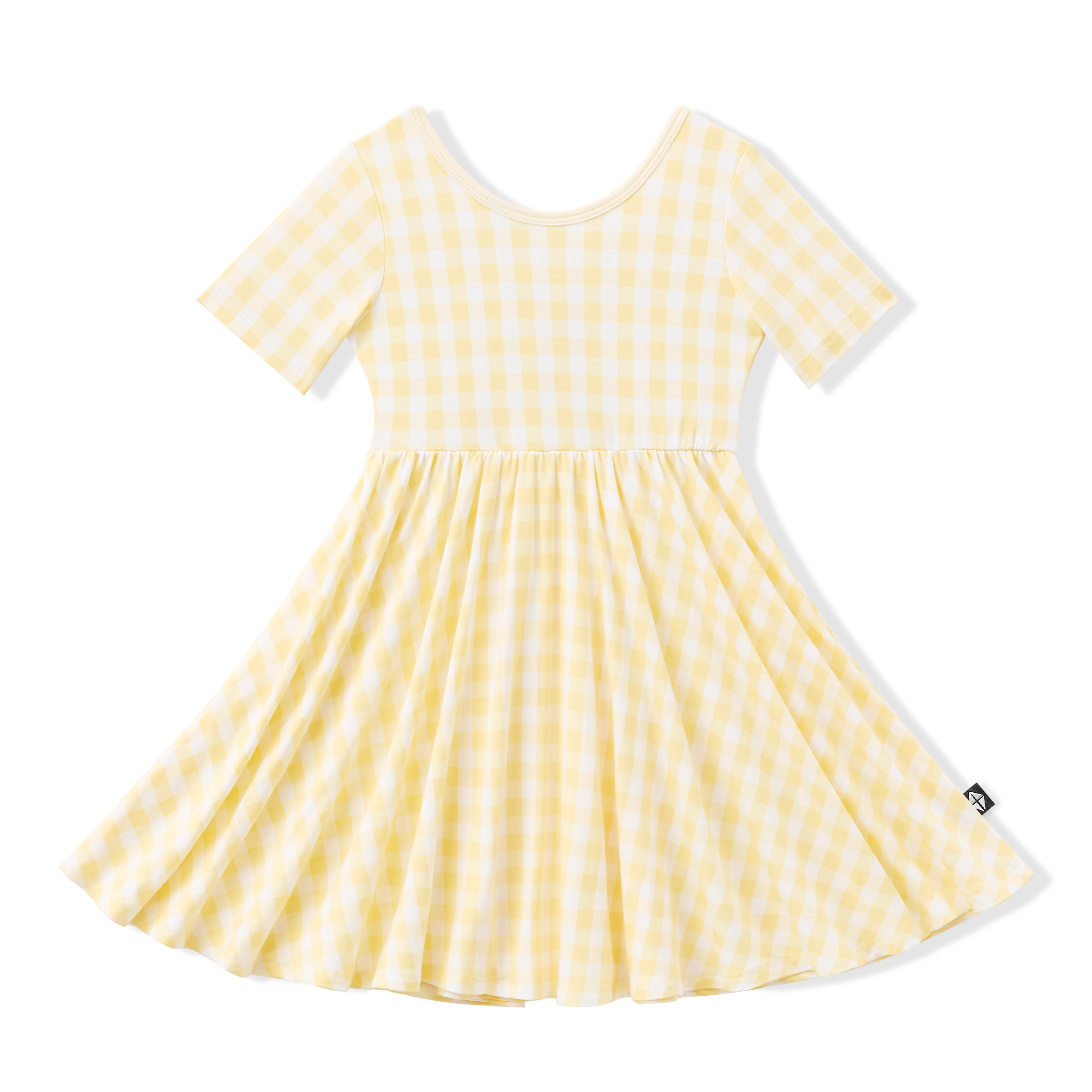 Twirl Dress in Gingham Chamomile - Image 2