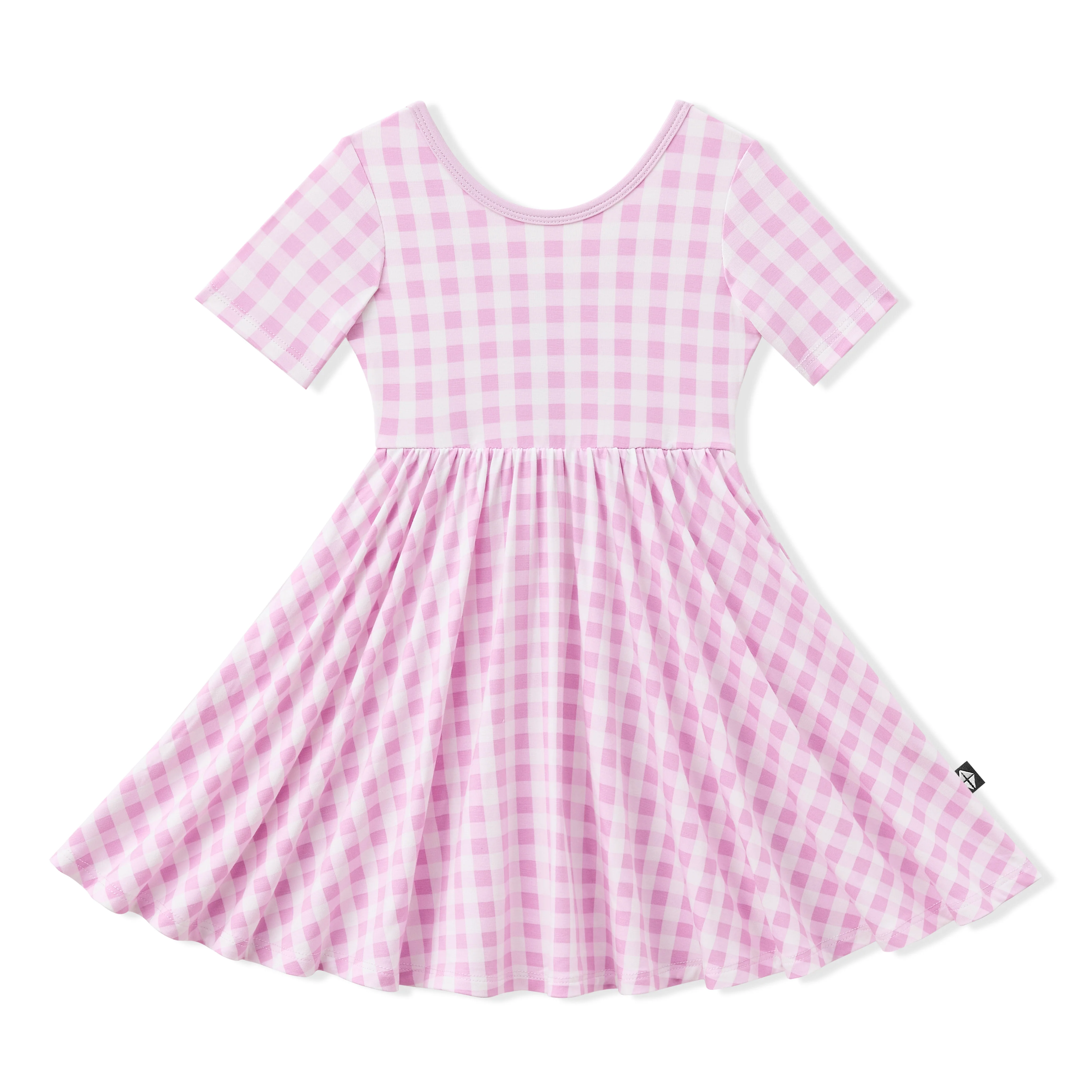 Twirl Dress in Gingham Thistle - Image 2