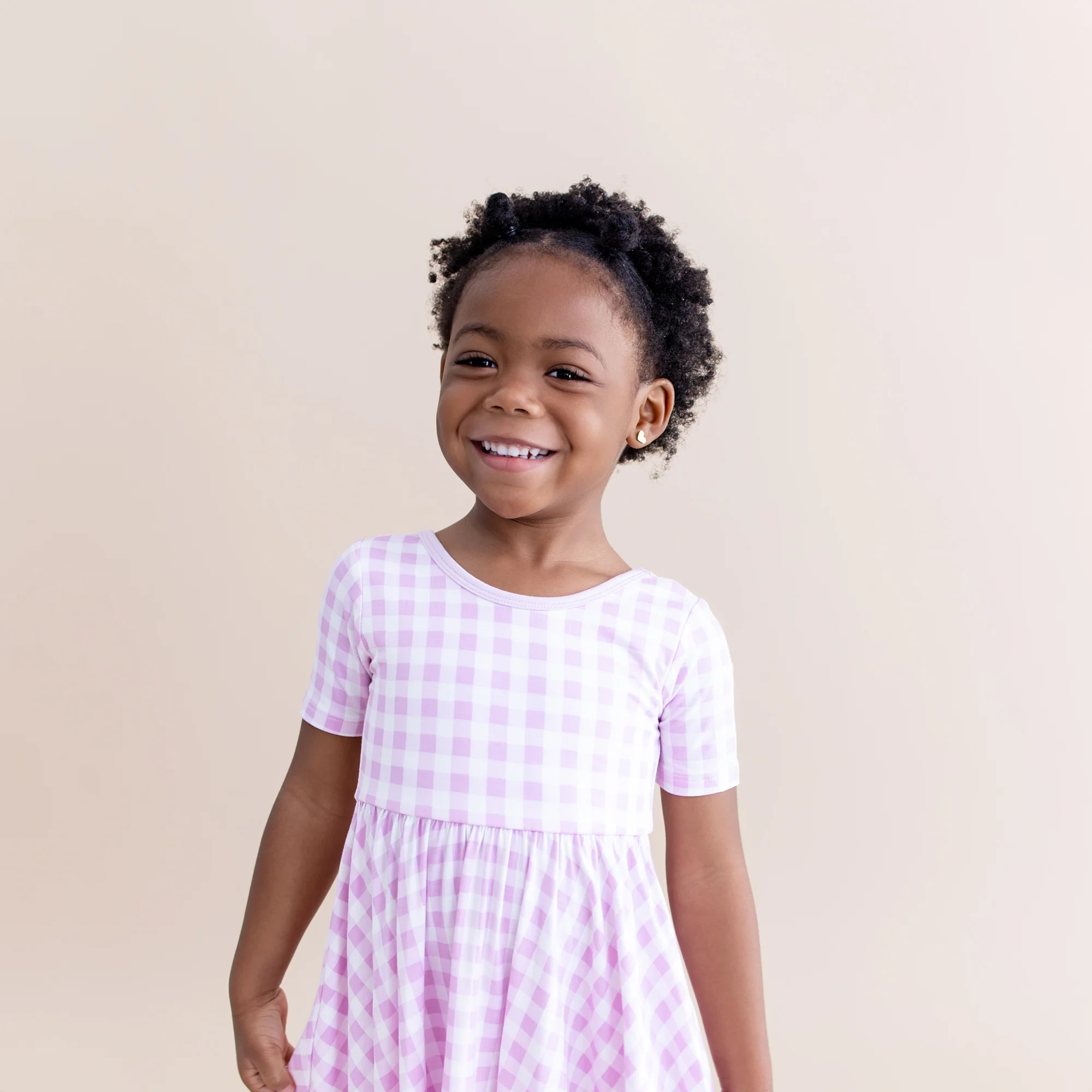 Twirl Dress in Gingham Thistle - Image 3