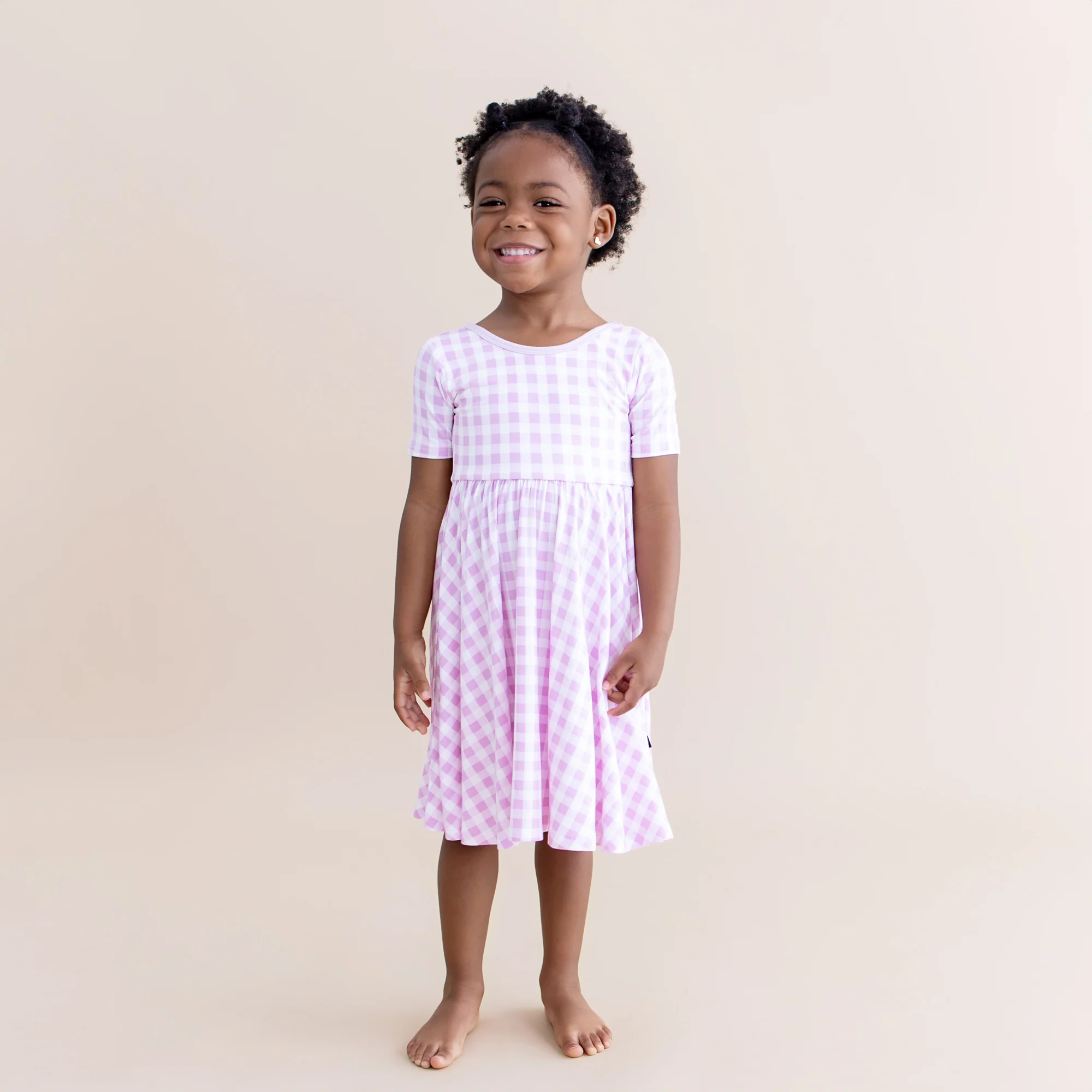 Twirl Dress in Gingham Thistle - Image 5