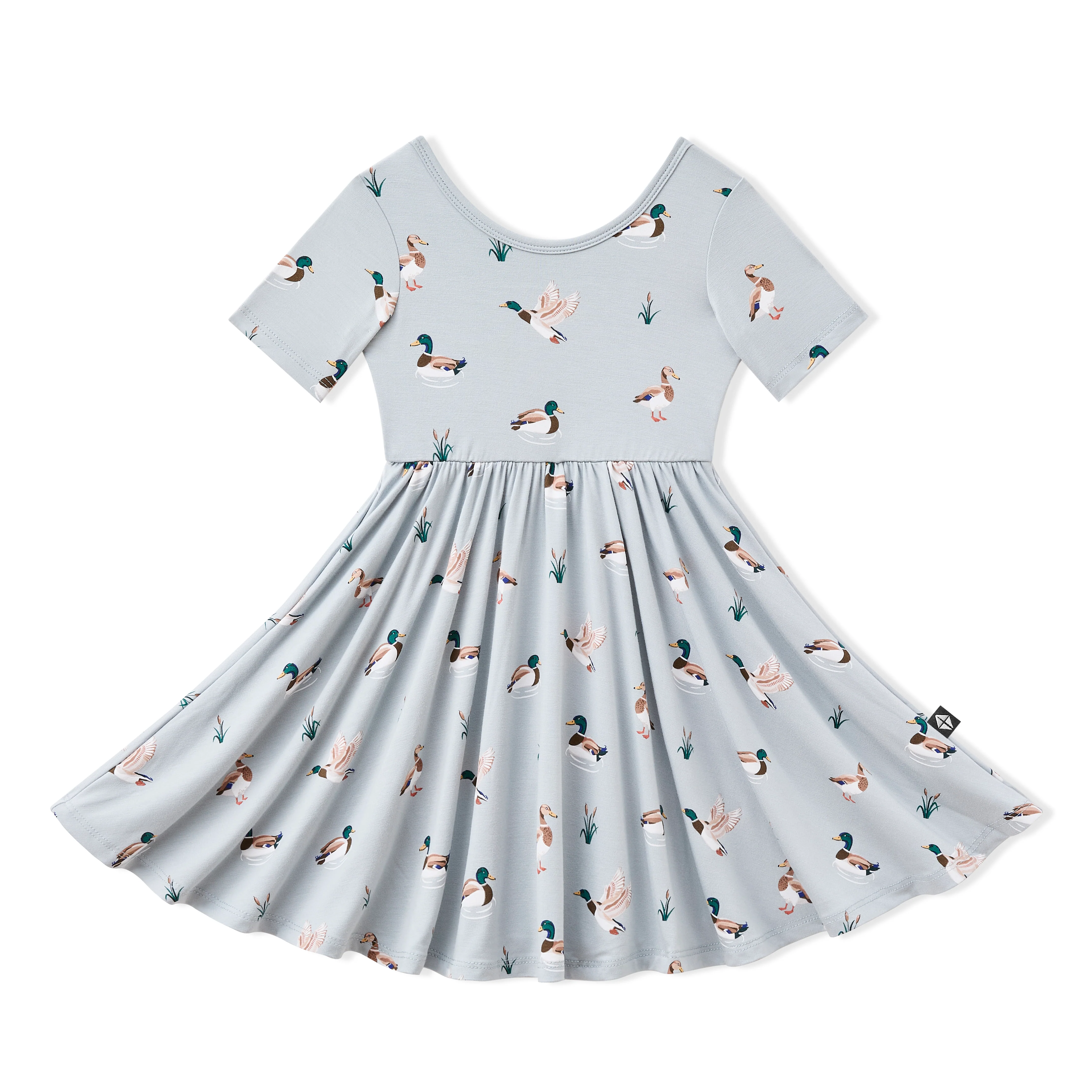 Twirl Dress in Mallard Duck - Image 2