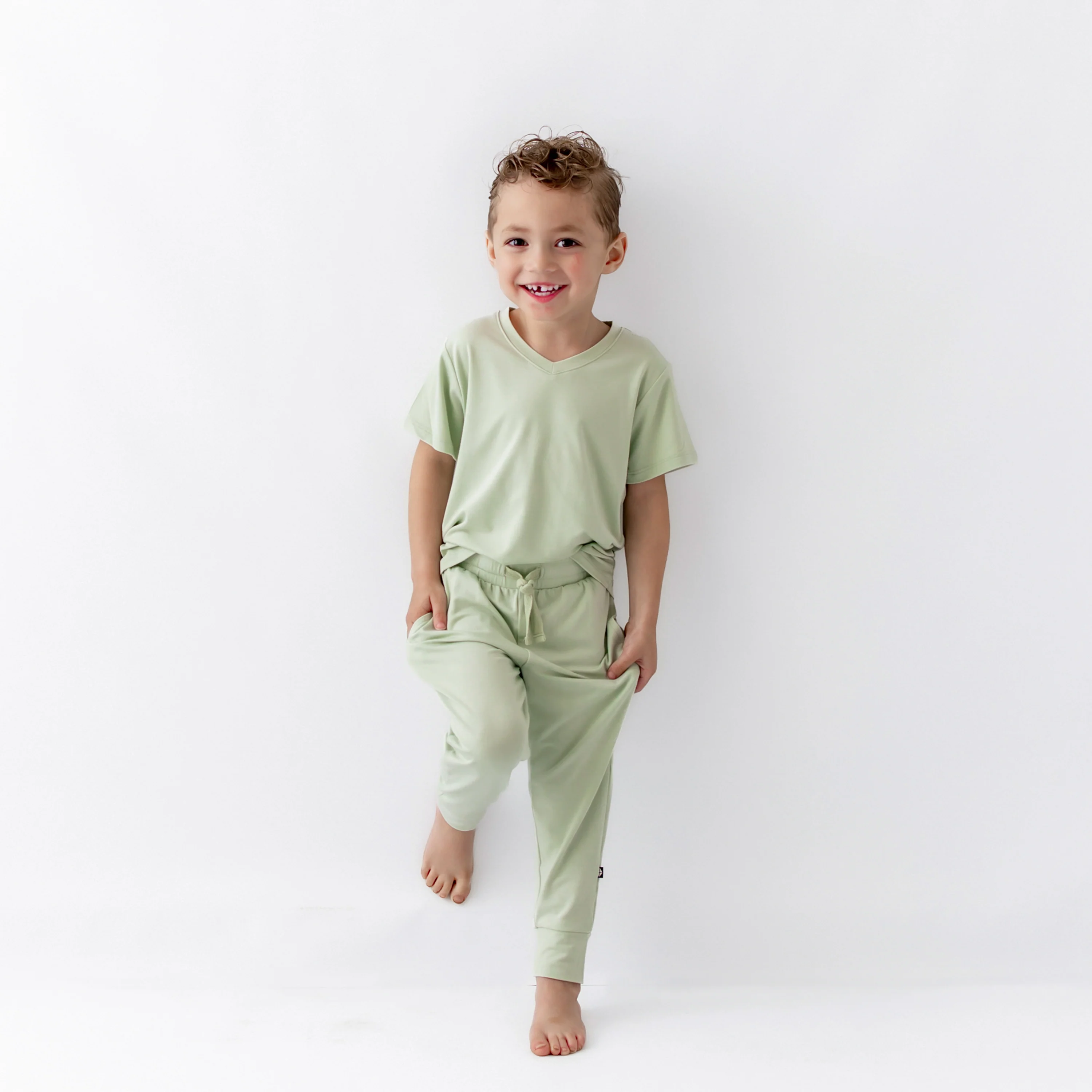 Toddler Jogger Pant in Basil - Image 3