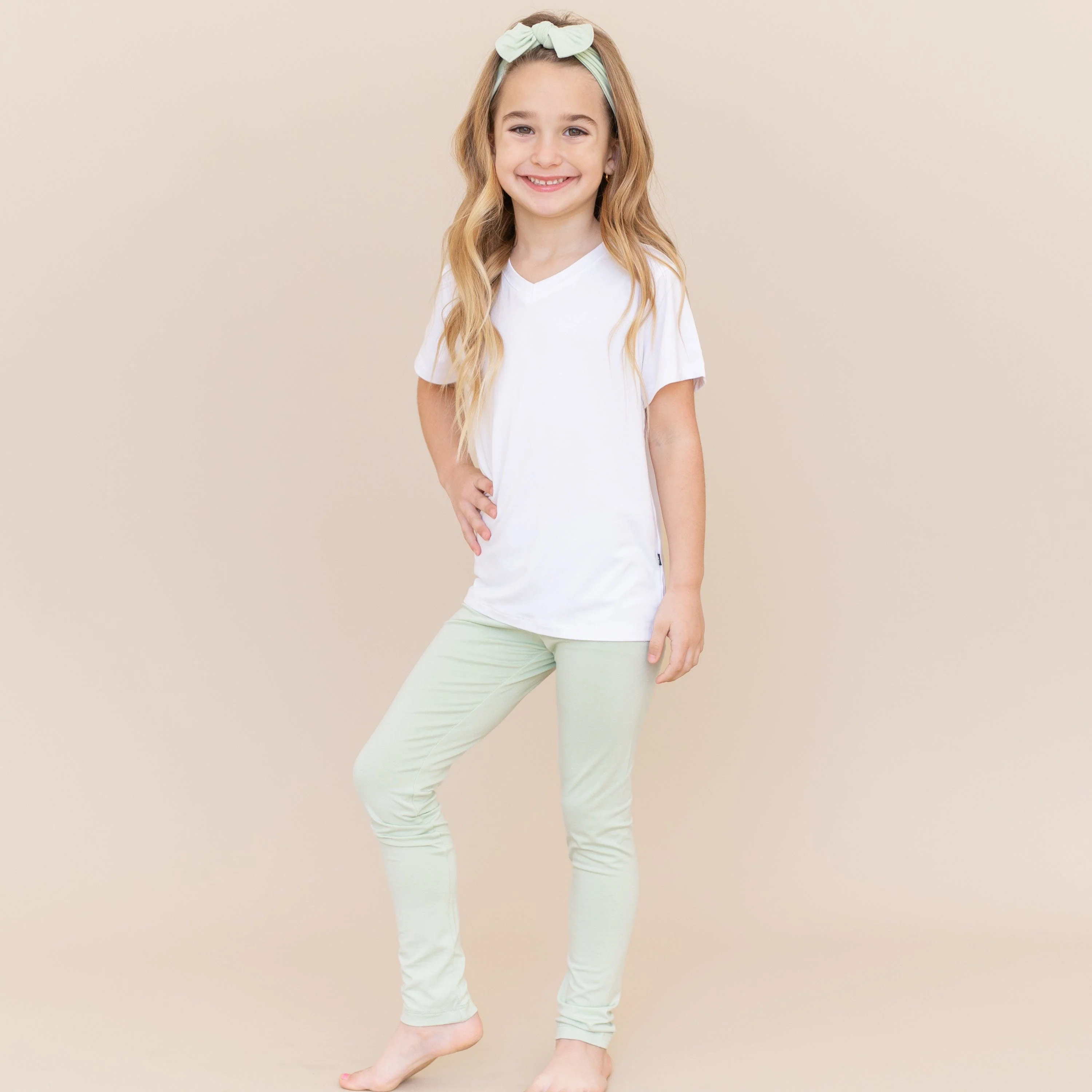 Toddler Leggings in Basil - Image 3