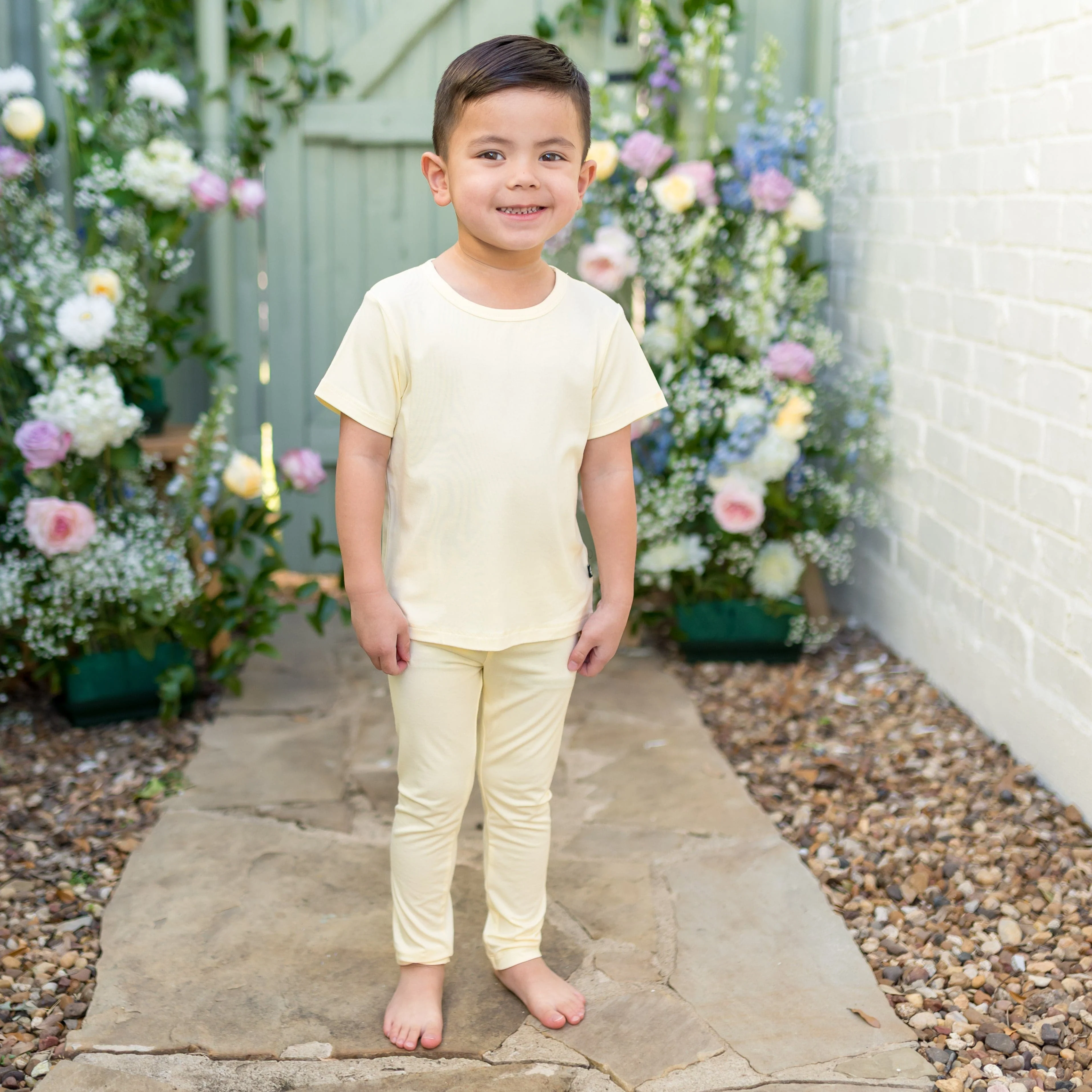 Toddler Basic Tee in Chamomile - Image 3