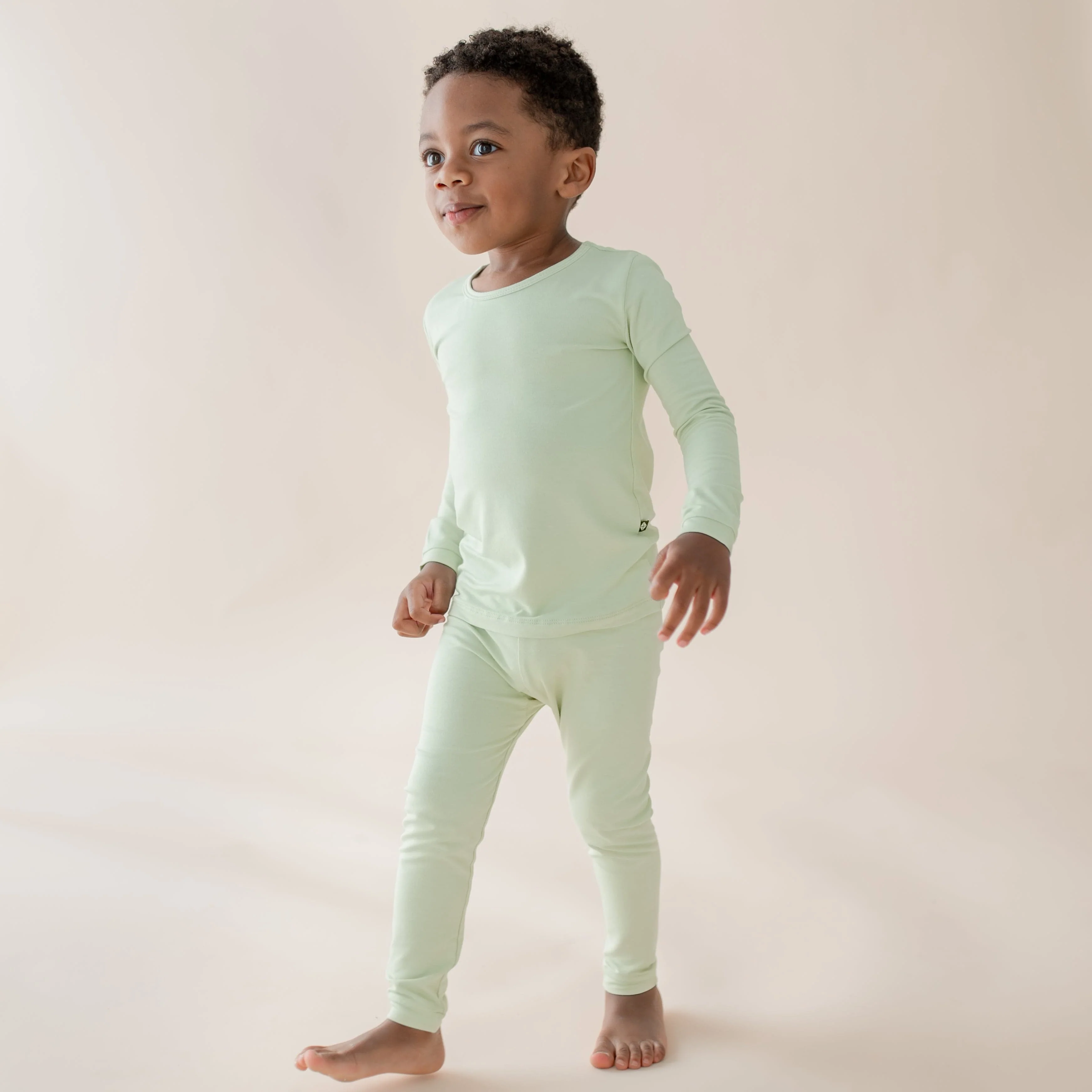 Long Sleeve Pajamas in Basil - Image 5