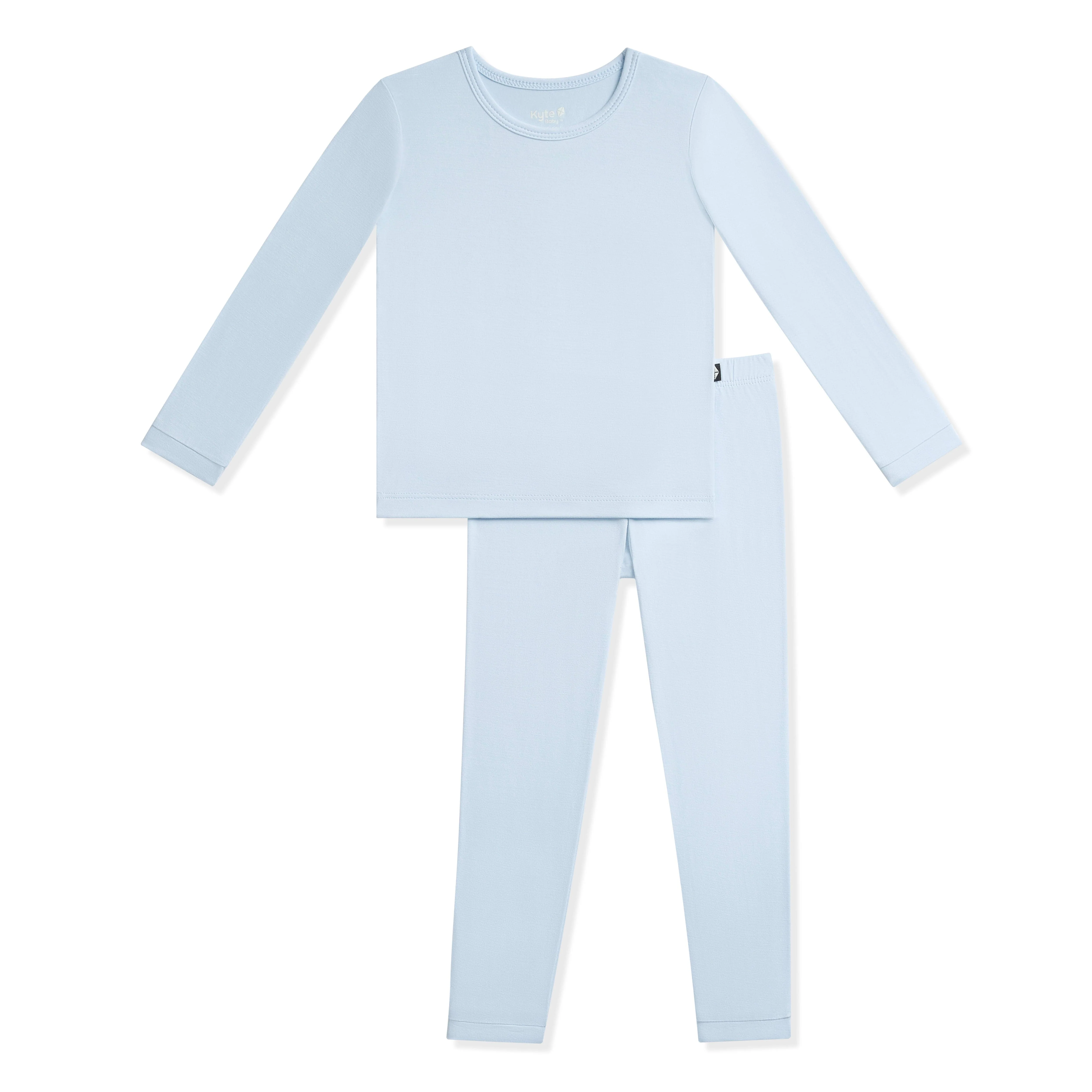 Long Sleeve Pajamas in Breeze - Image 2