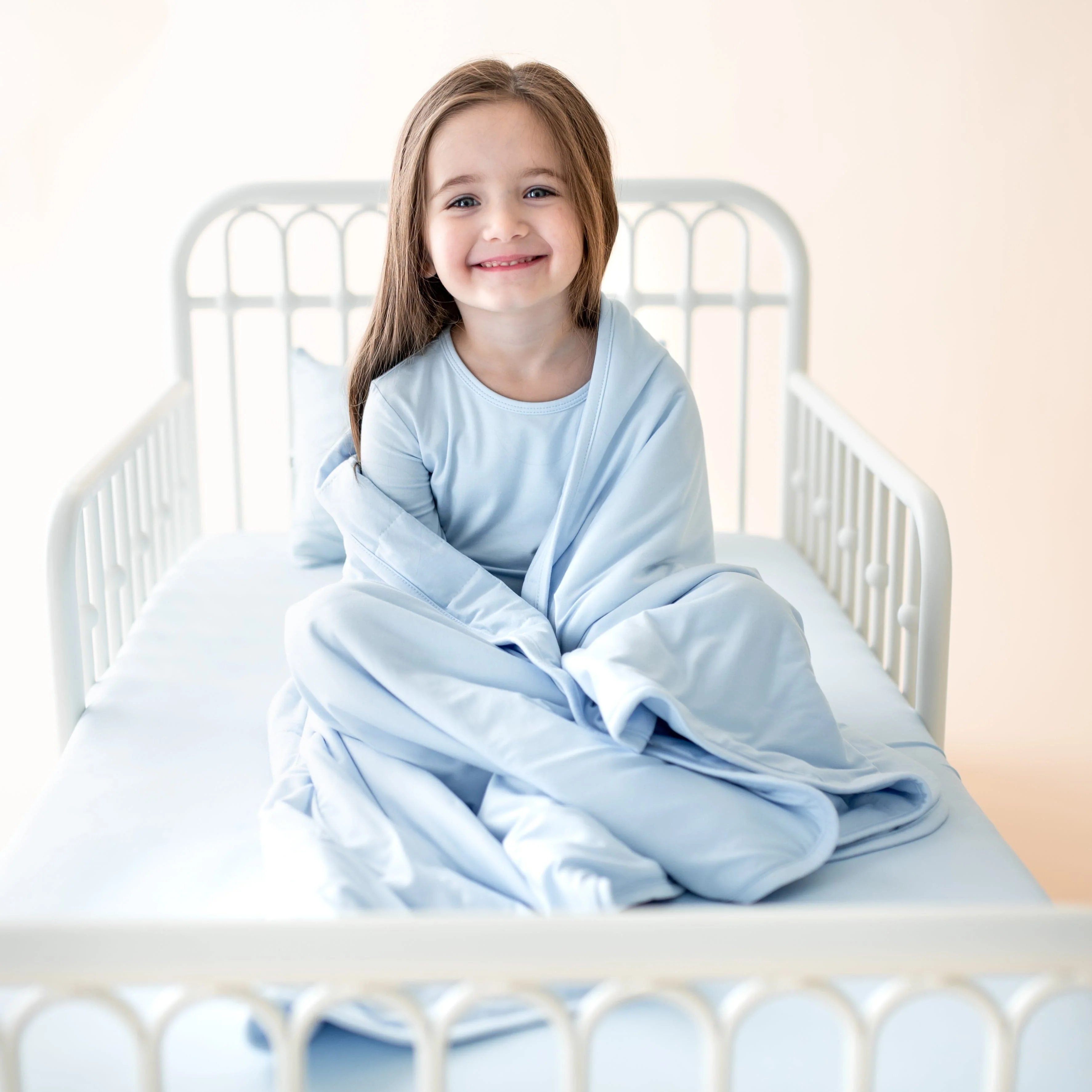 Long Sleeve Pajamas in Breeze - Image 5