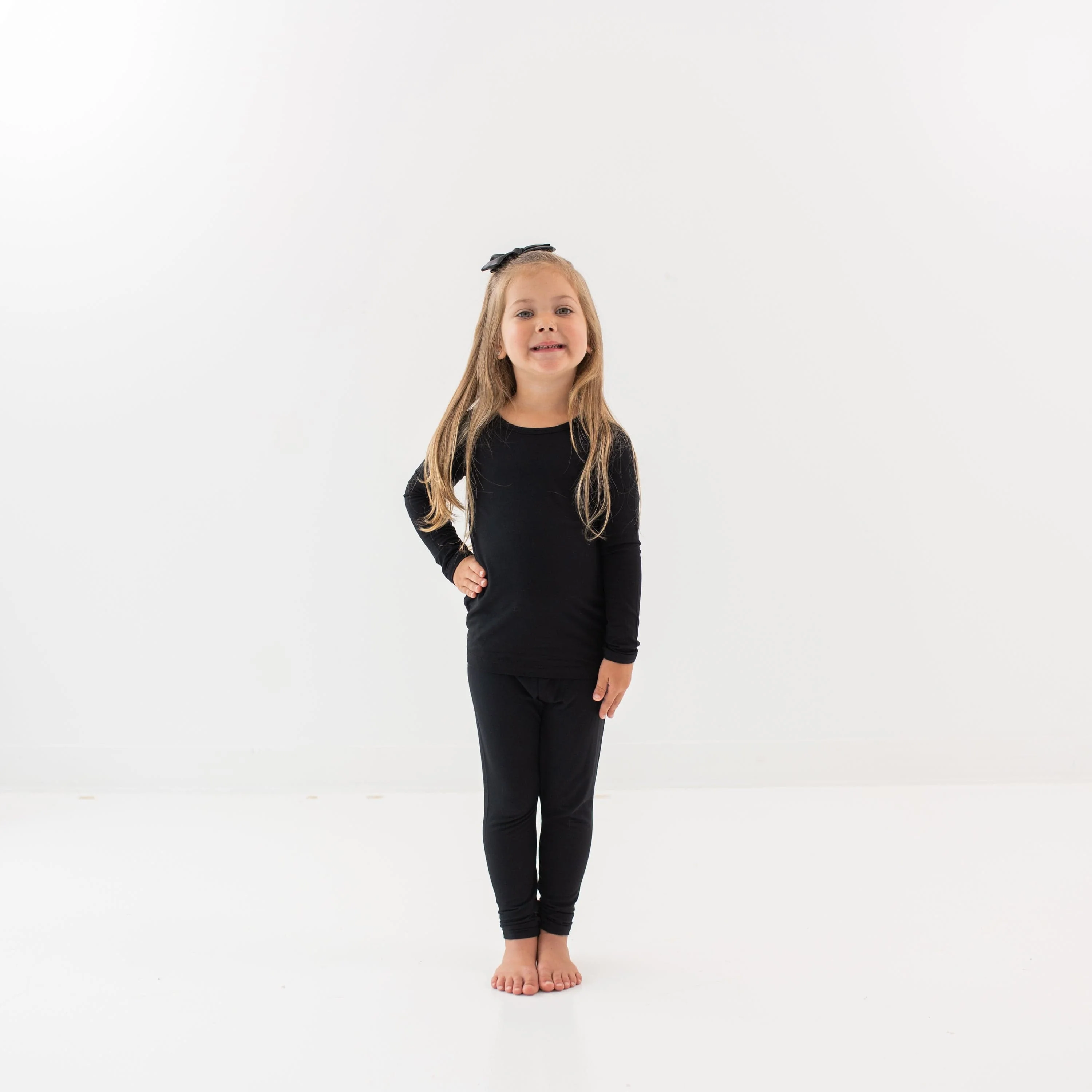 Long Sleeve Pajamas in Midnight - Image 5