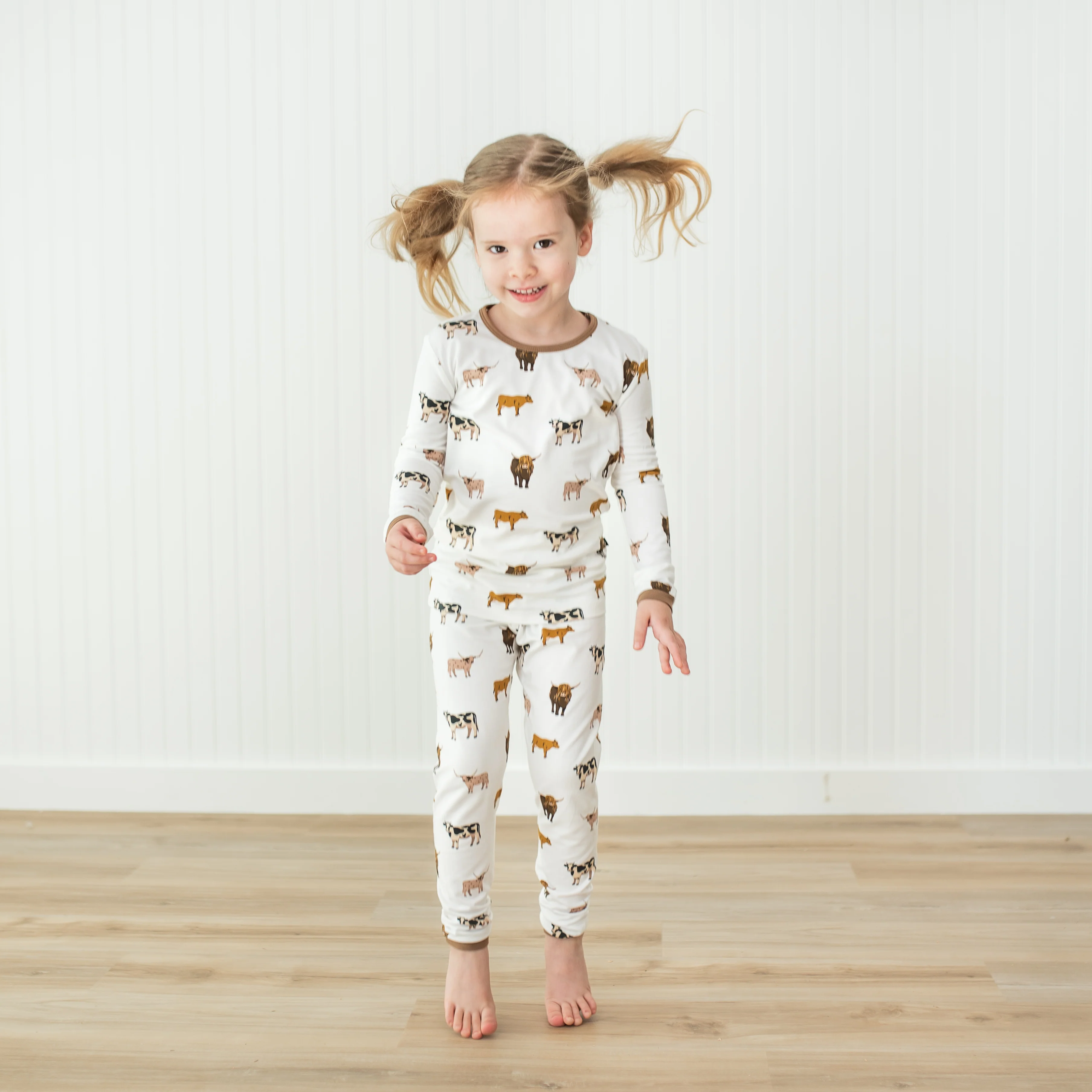 Long Sleeve Pajamas in Moo - Image 4