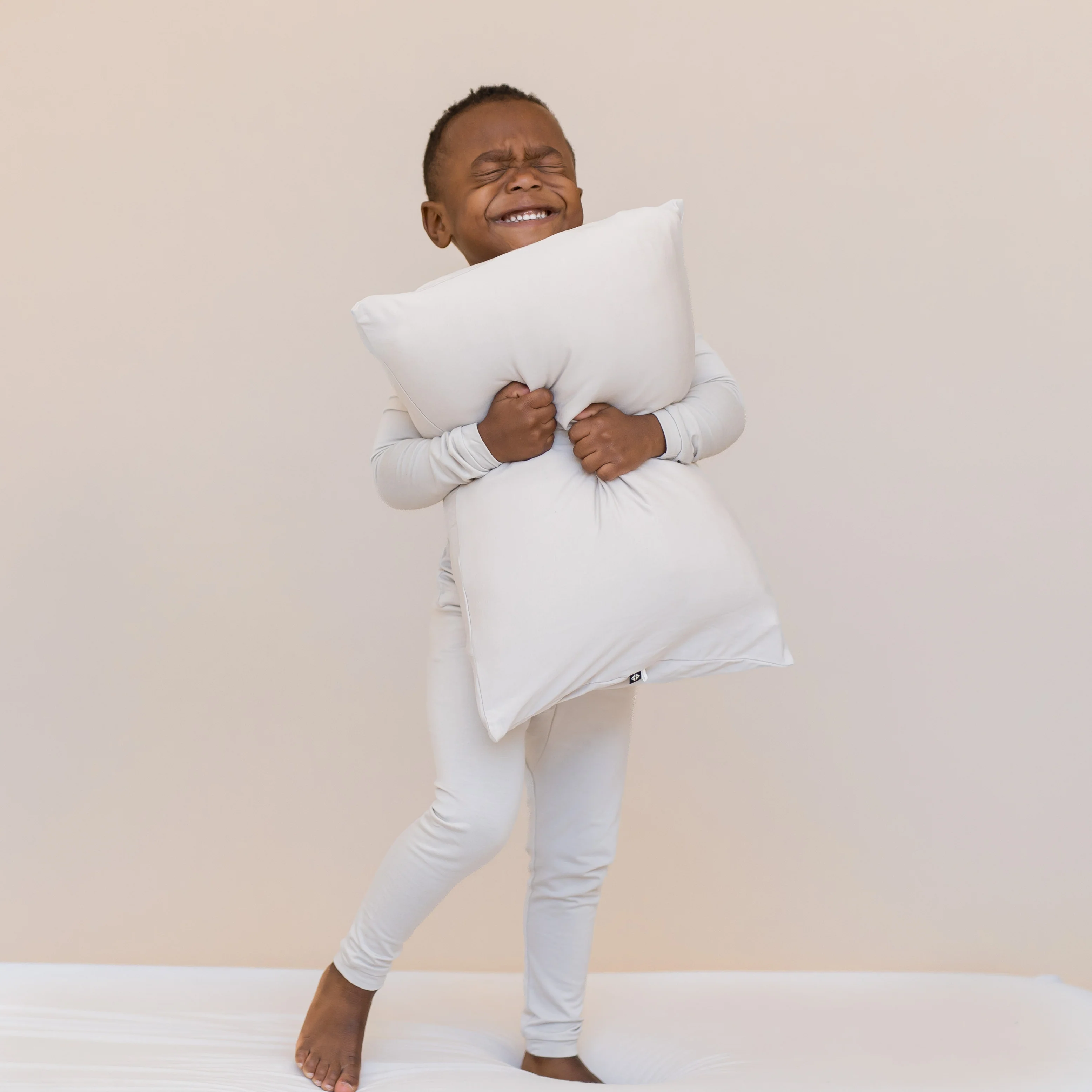 Long Sleeve Pajamas in Oat - Image 3
