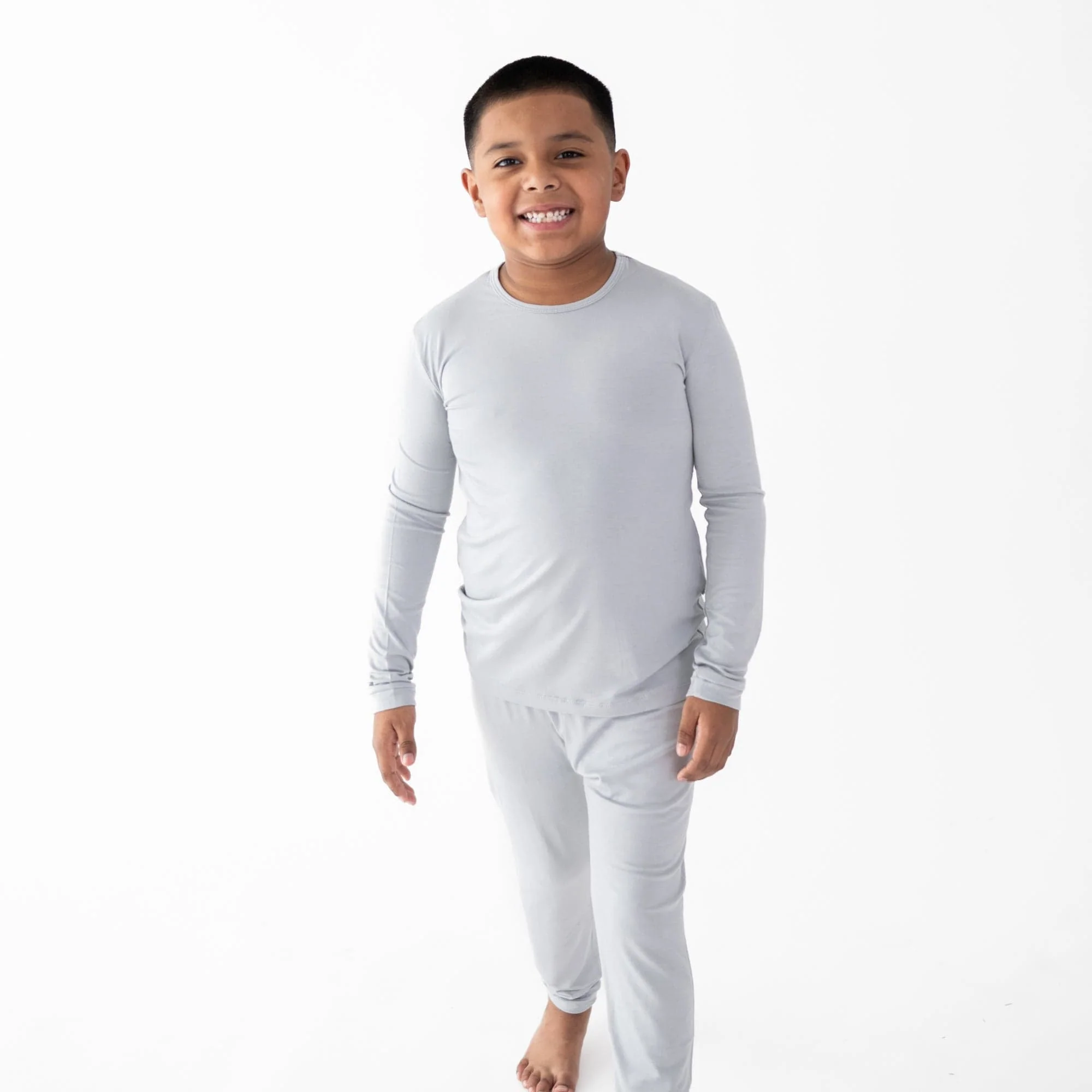 Long Sleeve Pajamas in Storm - Image 4