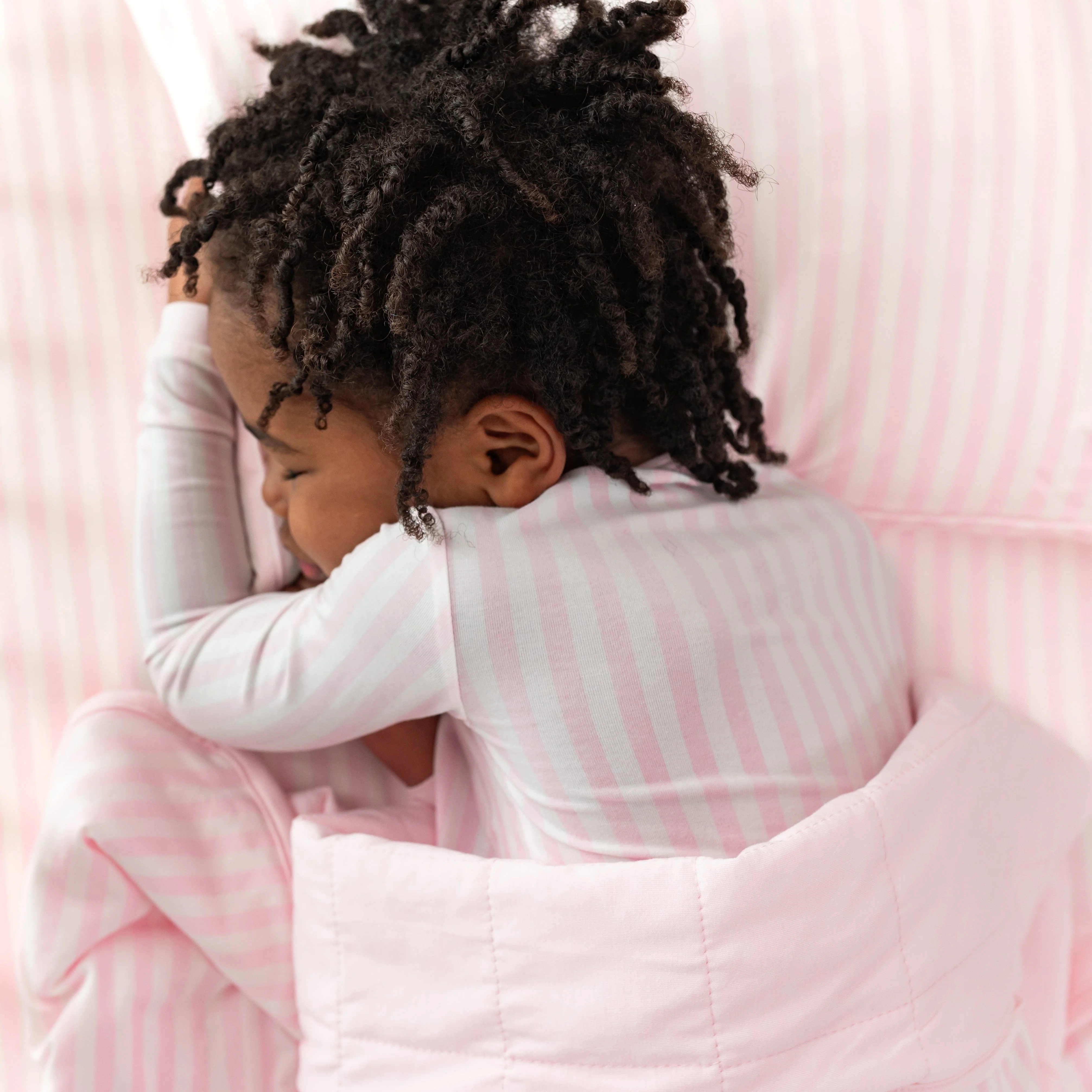 Toddler Pillowcase in Small Sakura Stripe - Image 3