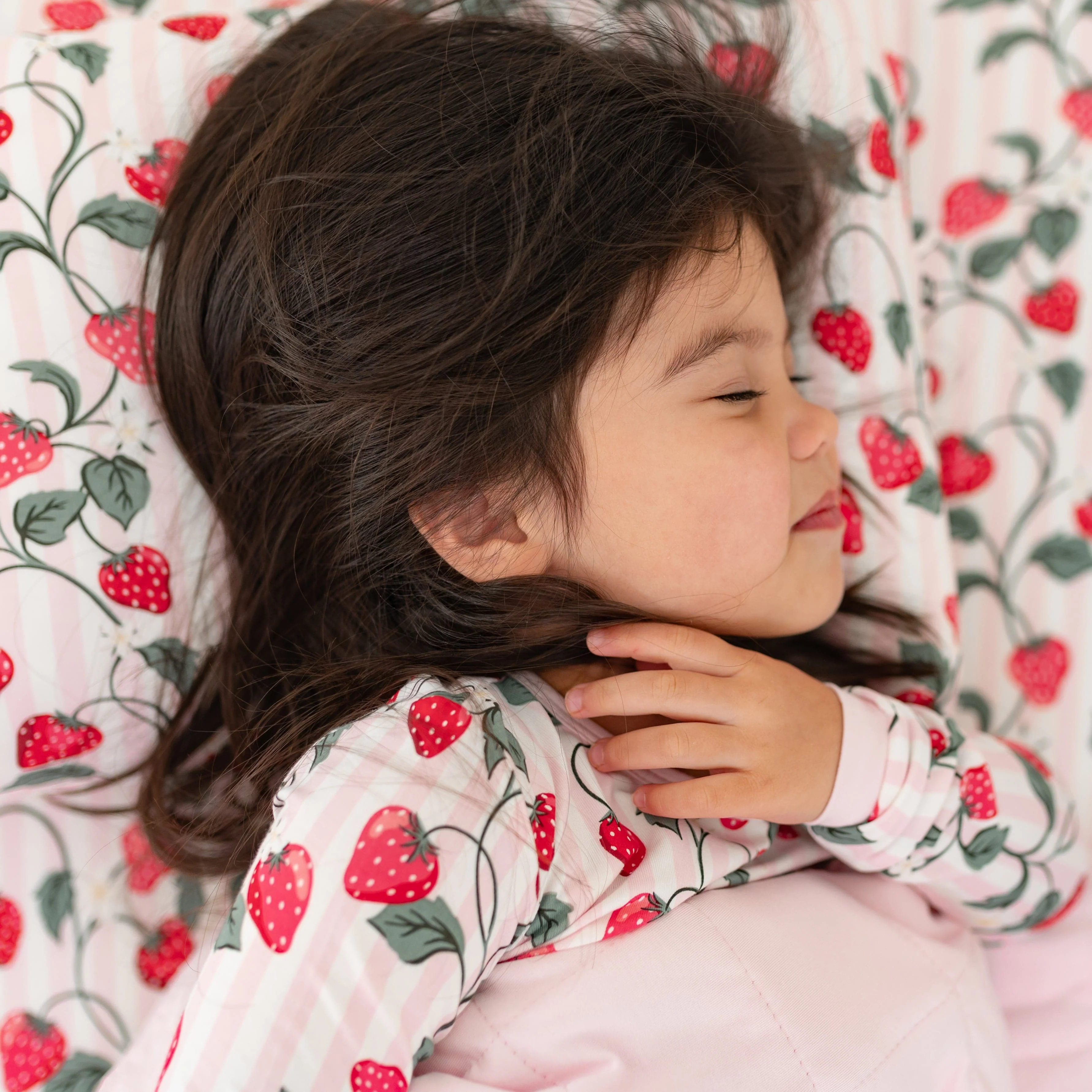 Toddler Pillowcase in Strawberry Fields - Image 3