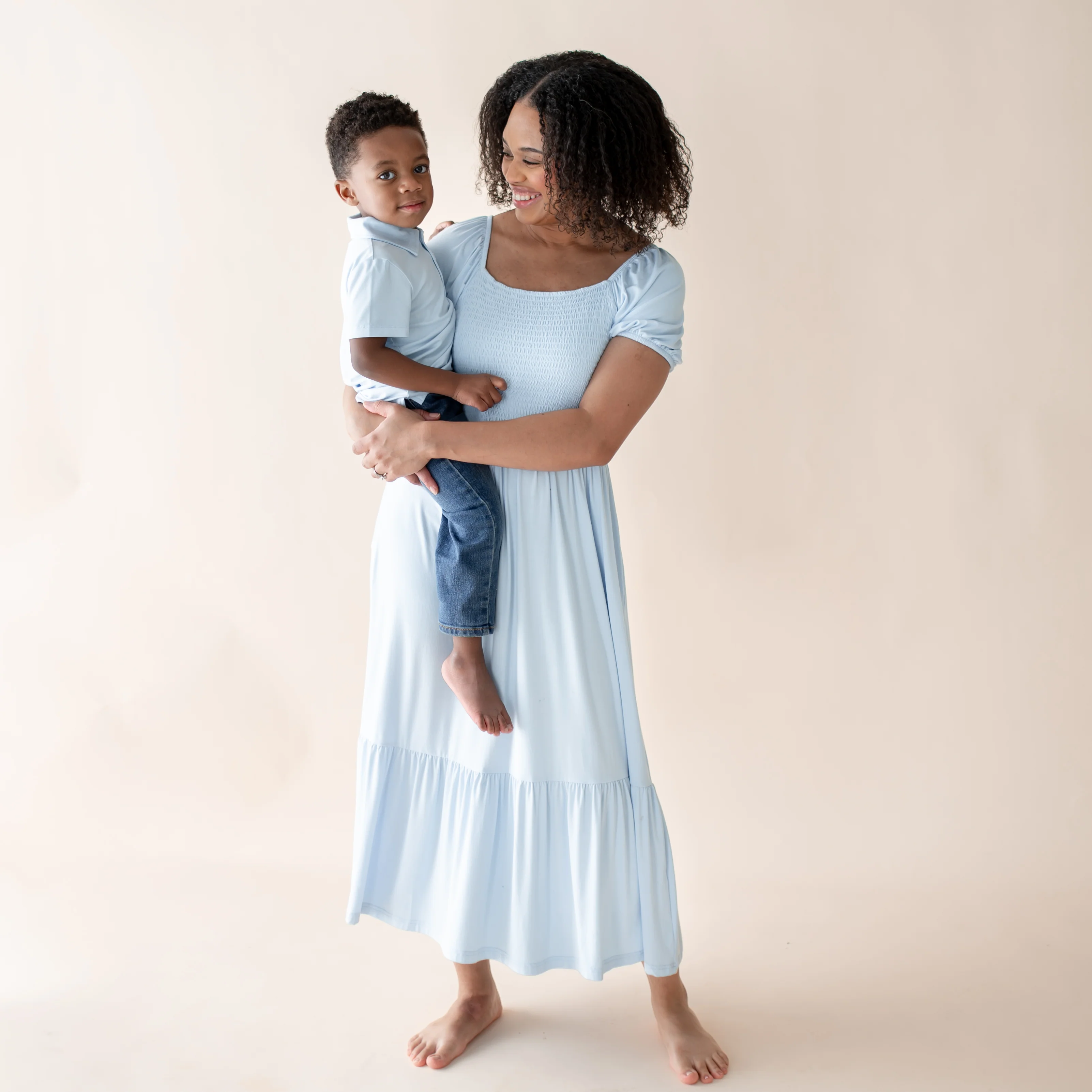 Toddler Short Sleeve Polo in Breeze - Image 3