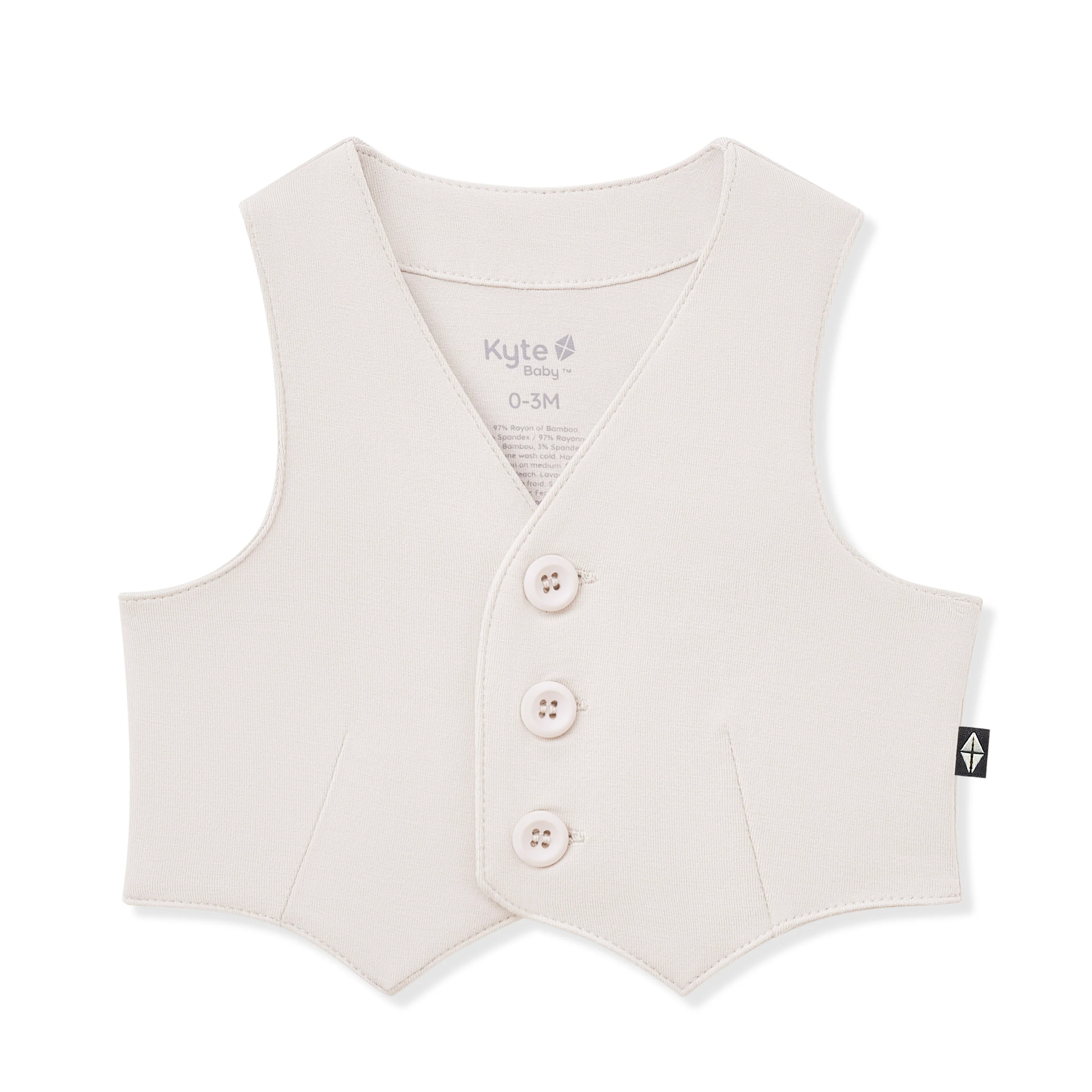 Tuxedo Vest in Oat - Image 2