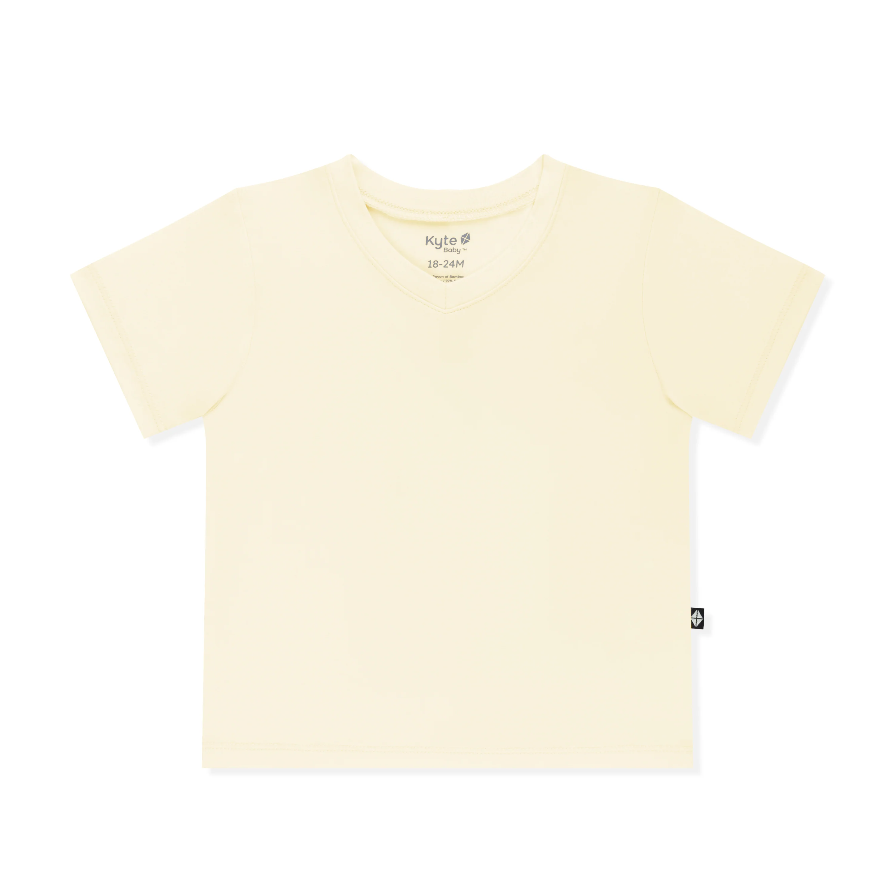 Toddler V-Neck Tee in Chamomile - Image 2
