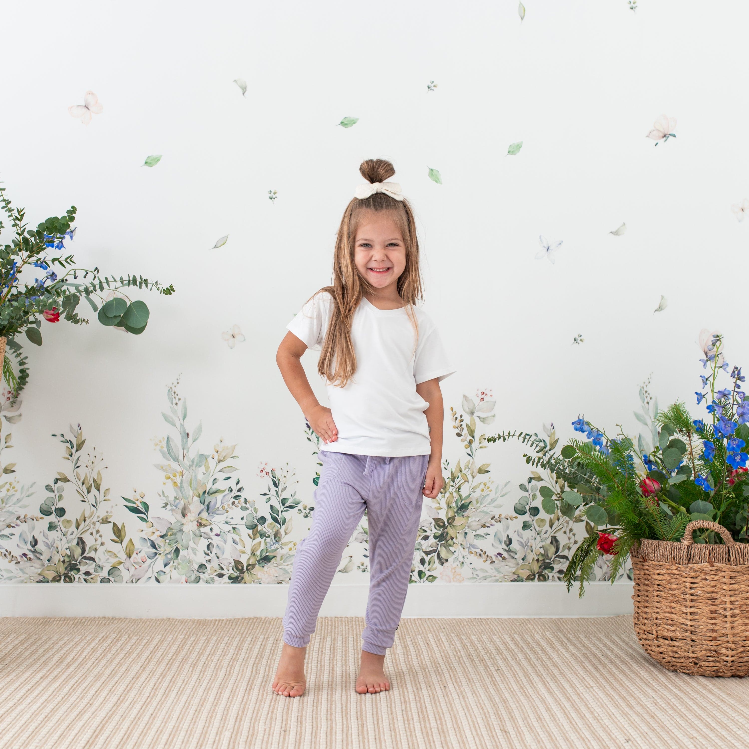 Toddler V-Neck Tee in Snow - Image 3