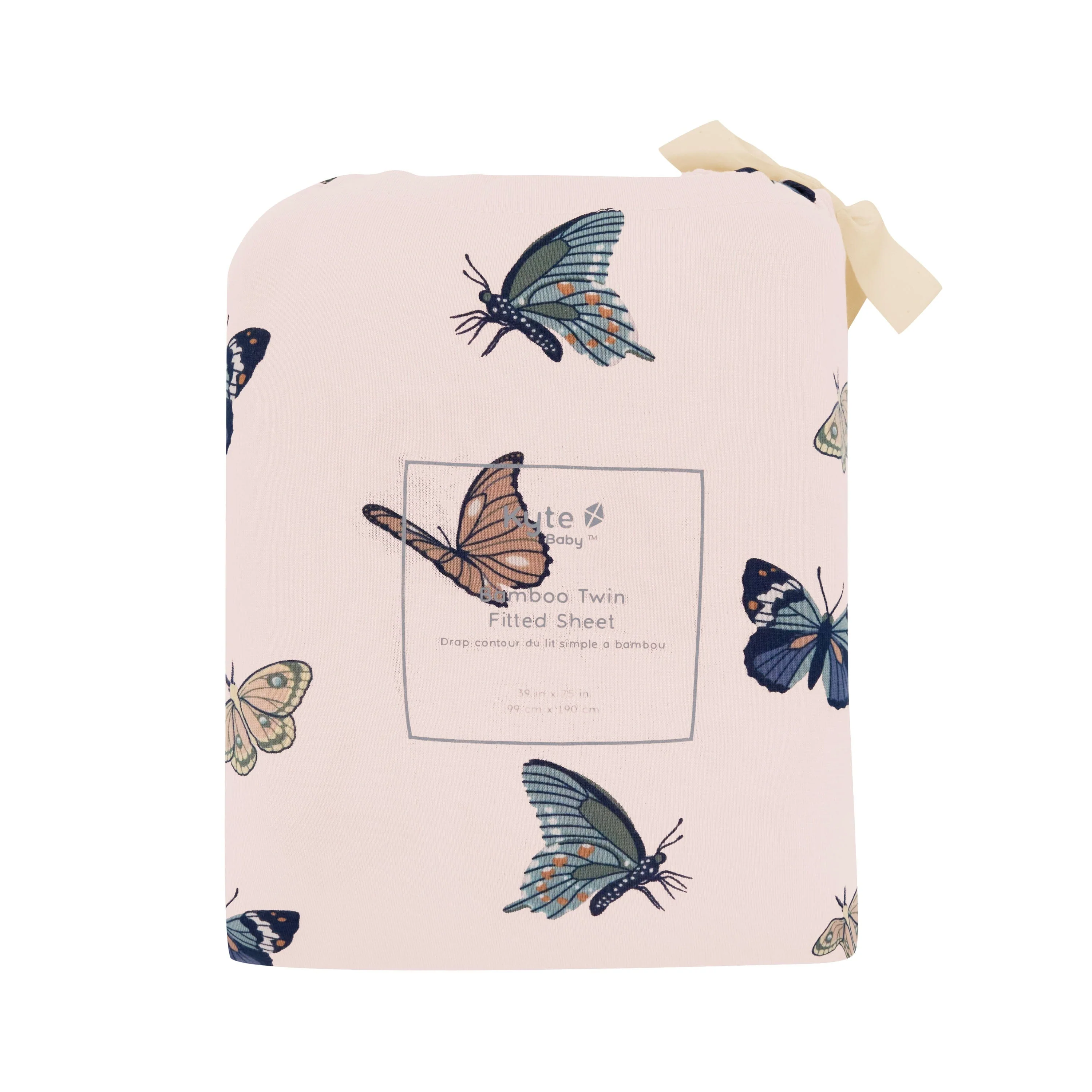 Twin Sheet in Blush Butterfly - Image 3