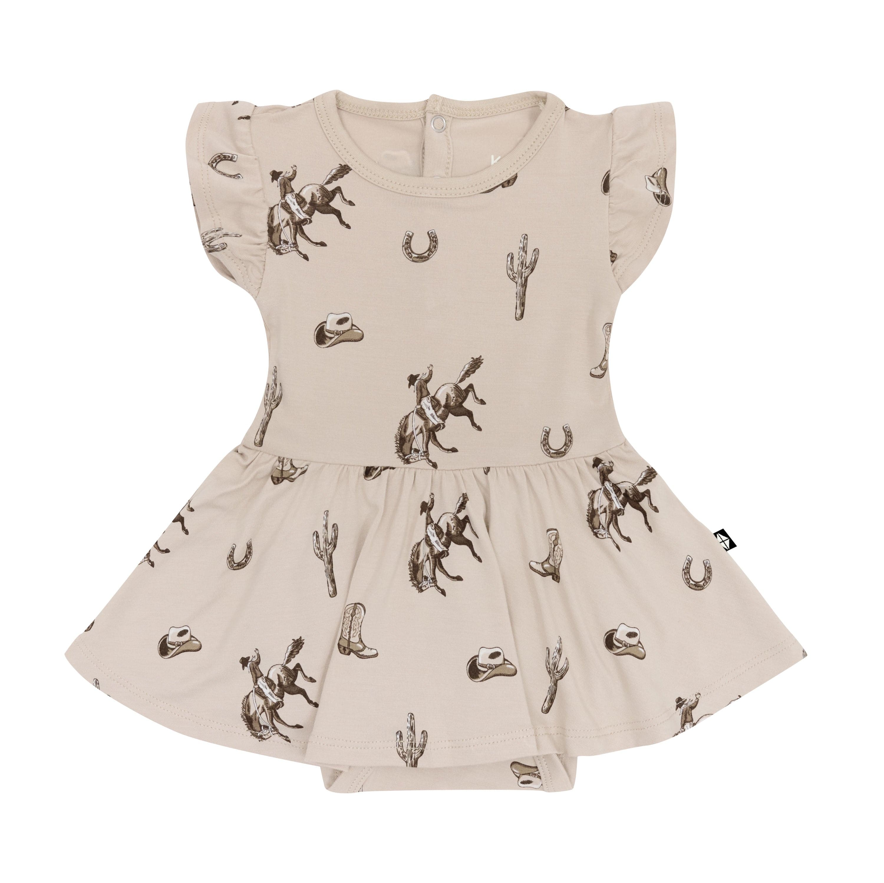 Twirl Bodysuit Dress in Classic Cowboy - Image 2