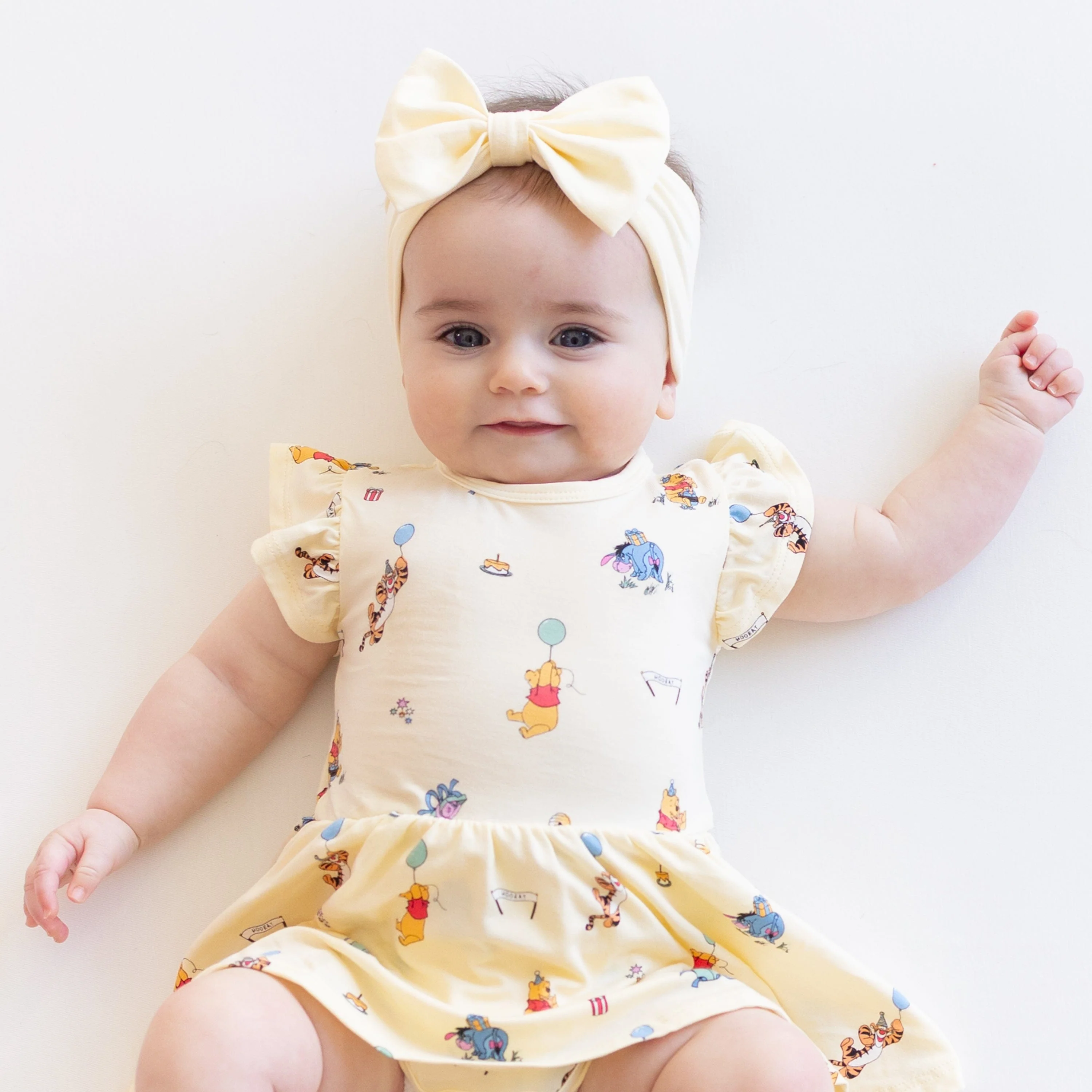 Twirl Bodysuit Dress in Winnie the Pooh Celebration - Image 3