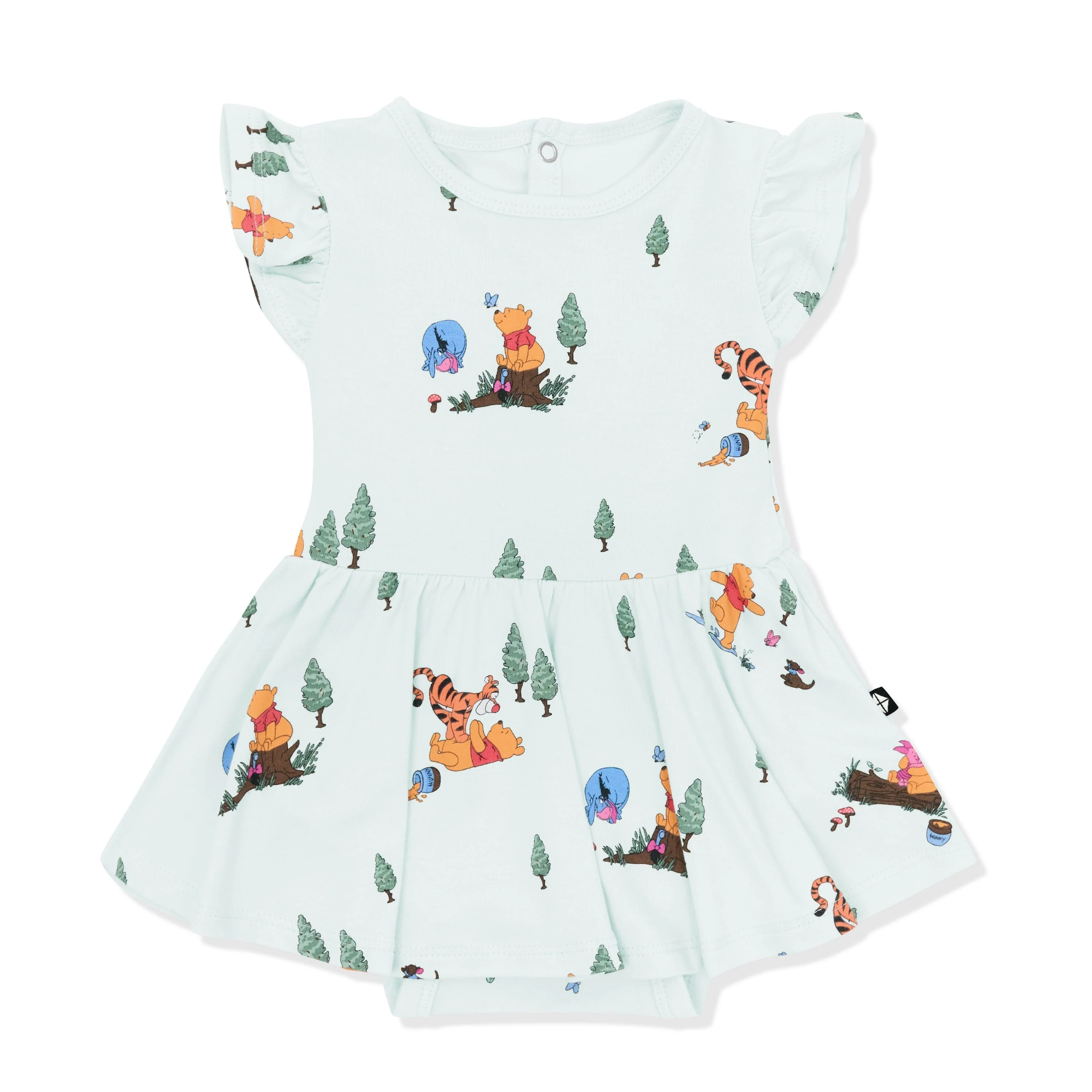 Twirl Bodysuit Dress in Winnie the Pooh Hundred Acre Wood - Image 2