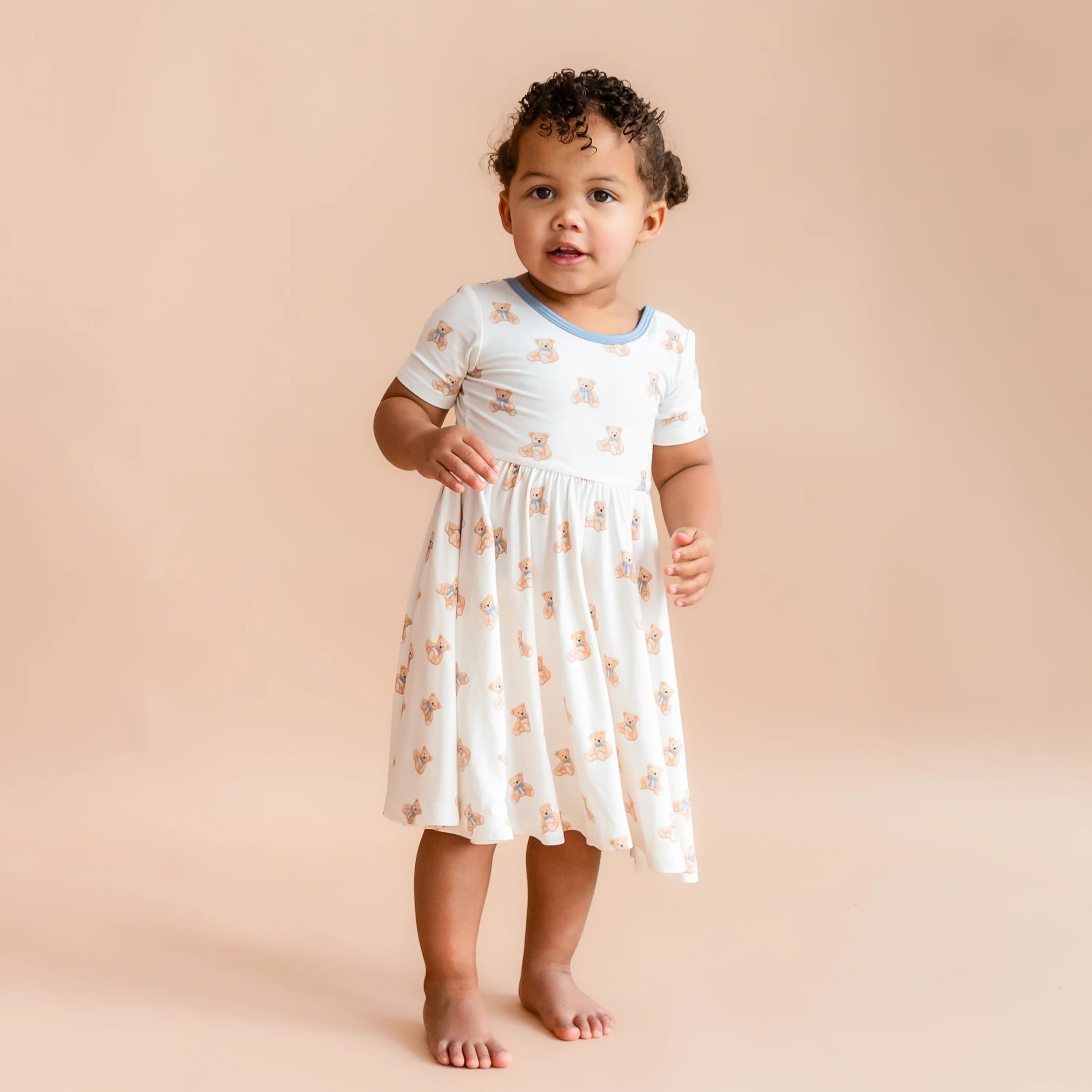 Twirl Dress in Teddy Bear - Image 4