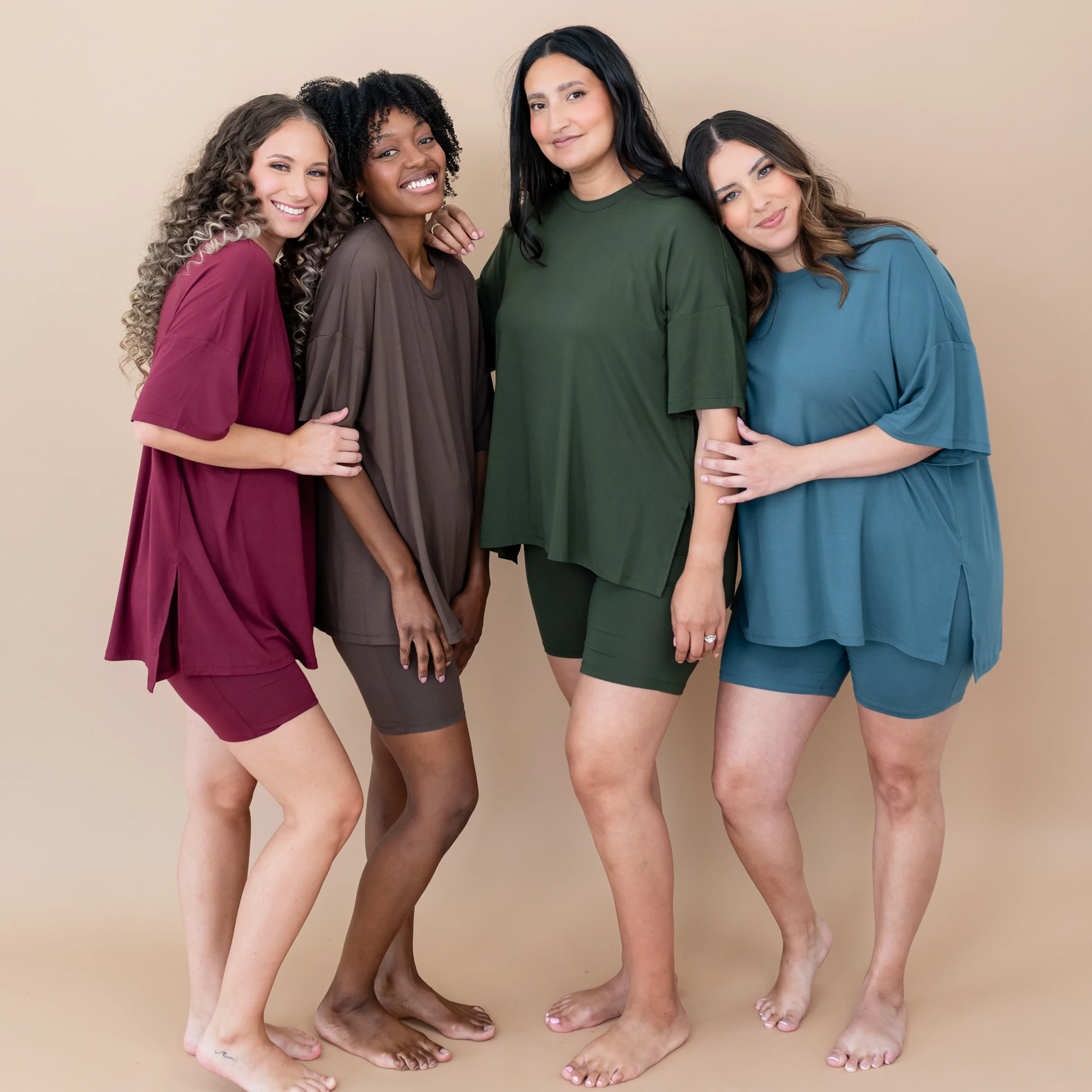 Women’s Biker Short Set in Fir - Image 4