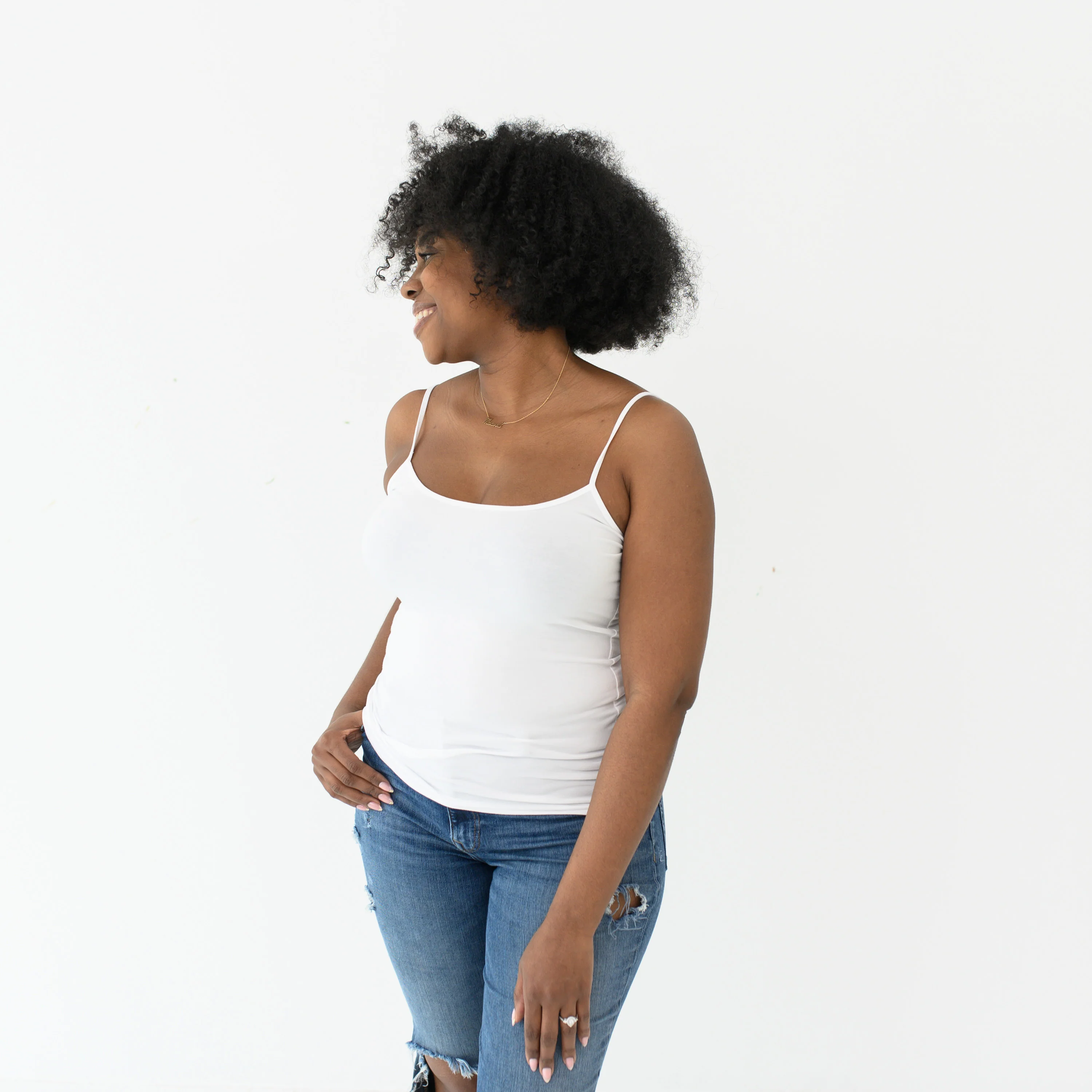 Women’s Camisole in Snow - Image 2