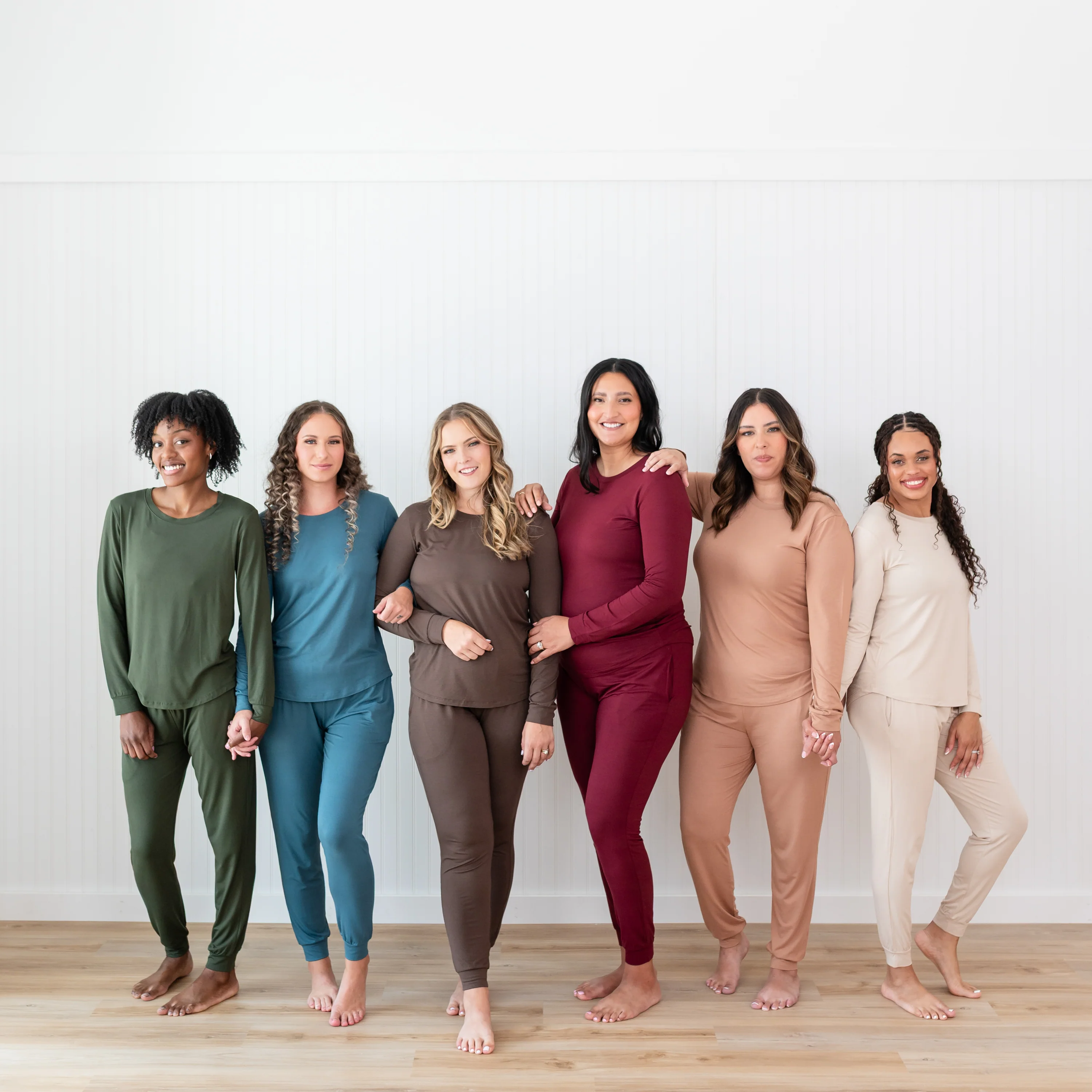 Women's Jogger Pajama Set in Bisque - Image 3