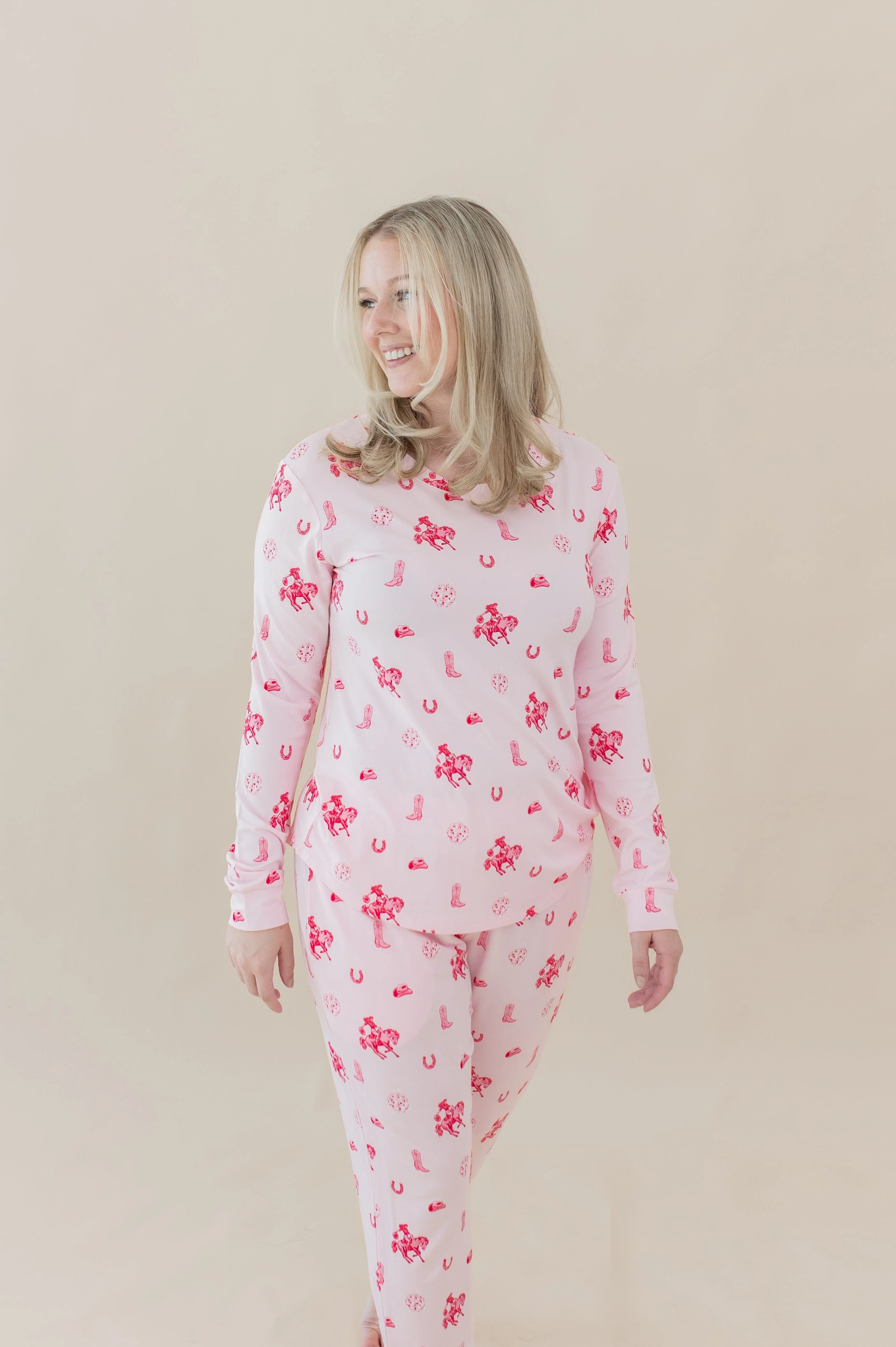 Women's Jogger Pajama Set in Disco Cowgirl - Image 4