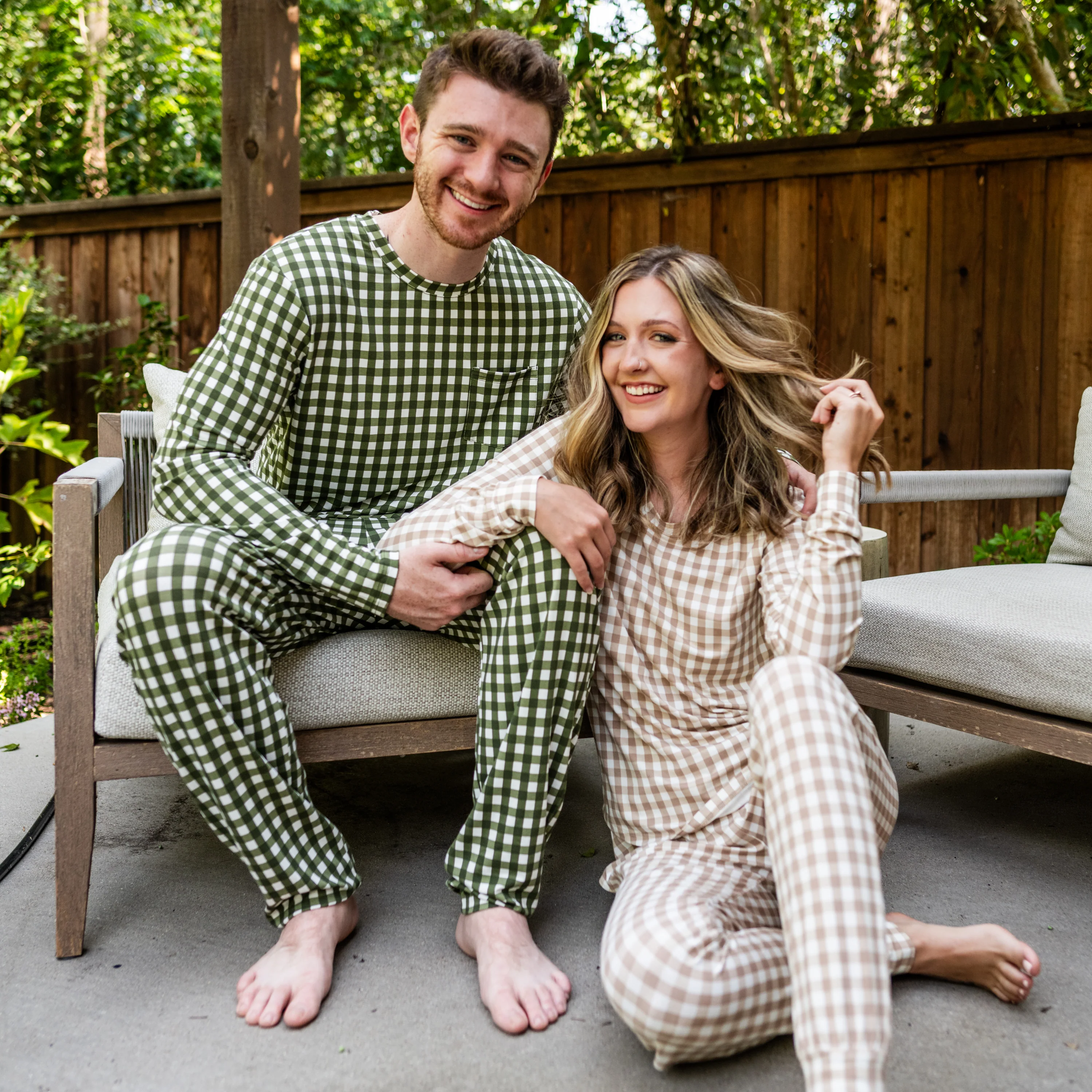 Men's Jogger Set in Gingham Fir - Image 7