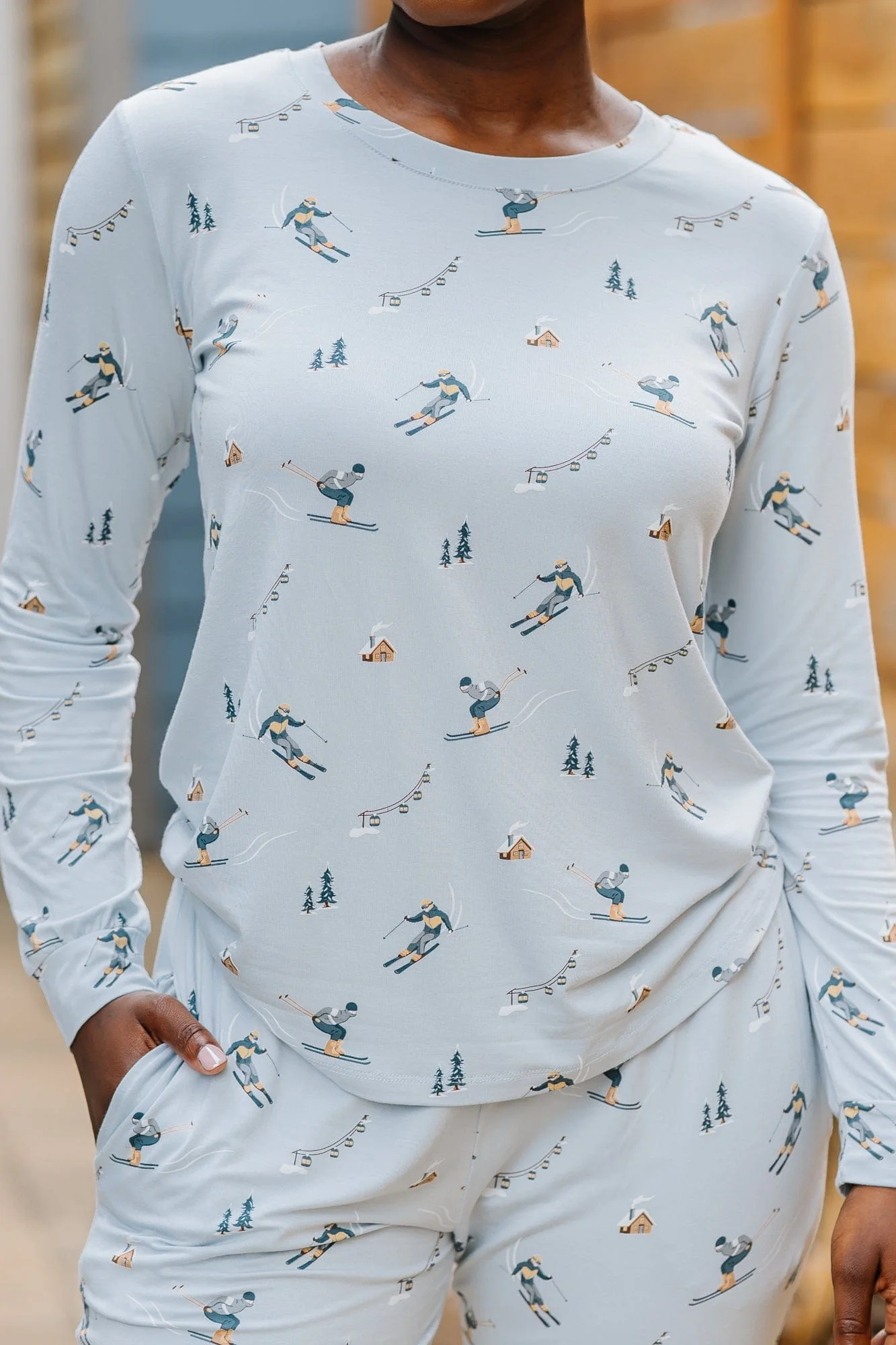 Women's Jogger Pajama Set in Ski - Image 3
