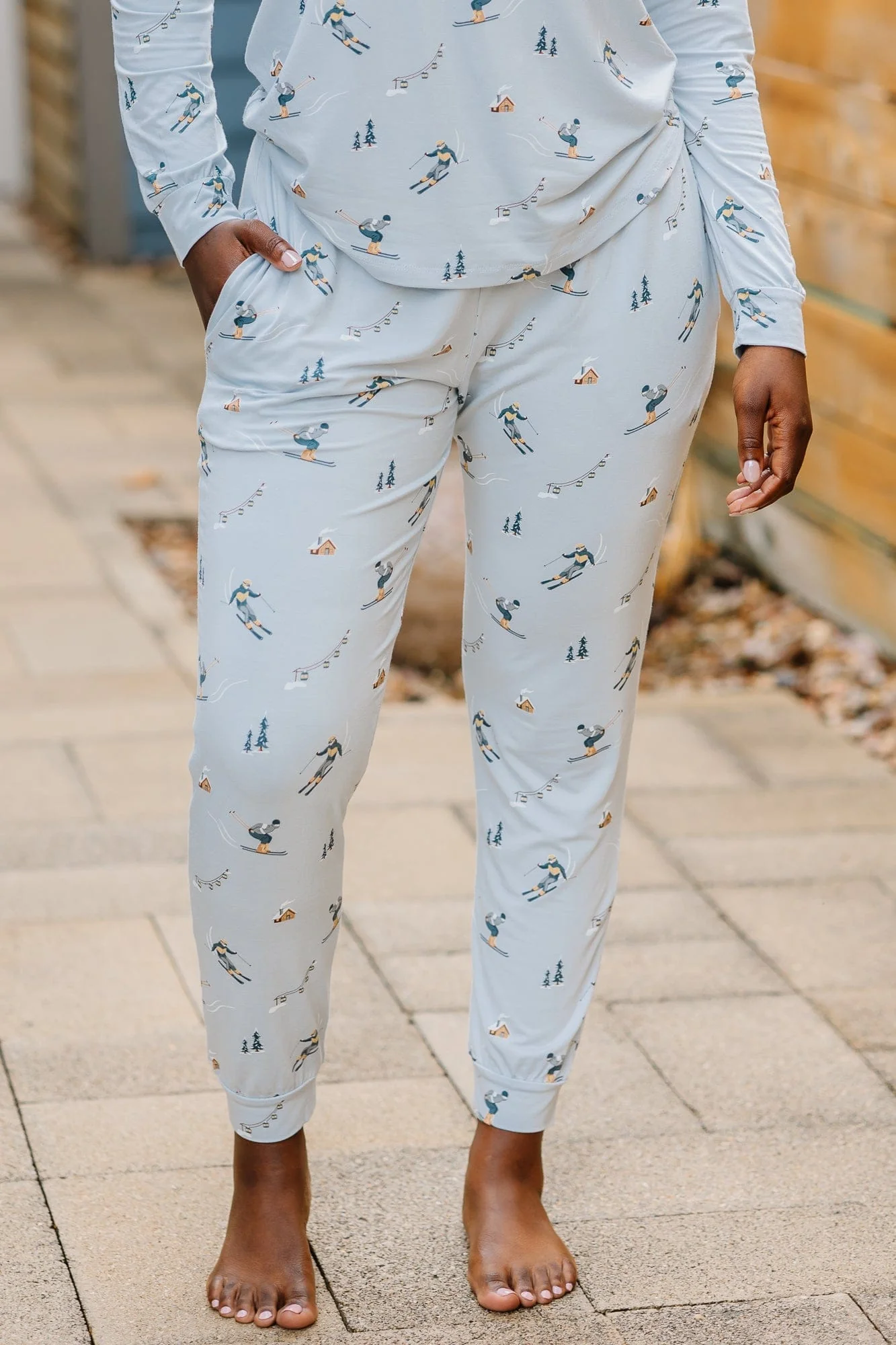Women's Jogger Pajama Set in Ski - Image 4
