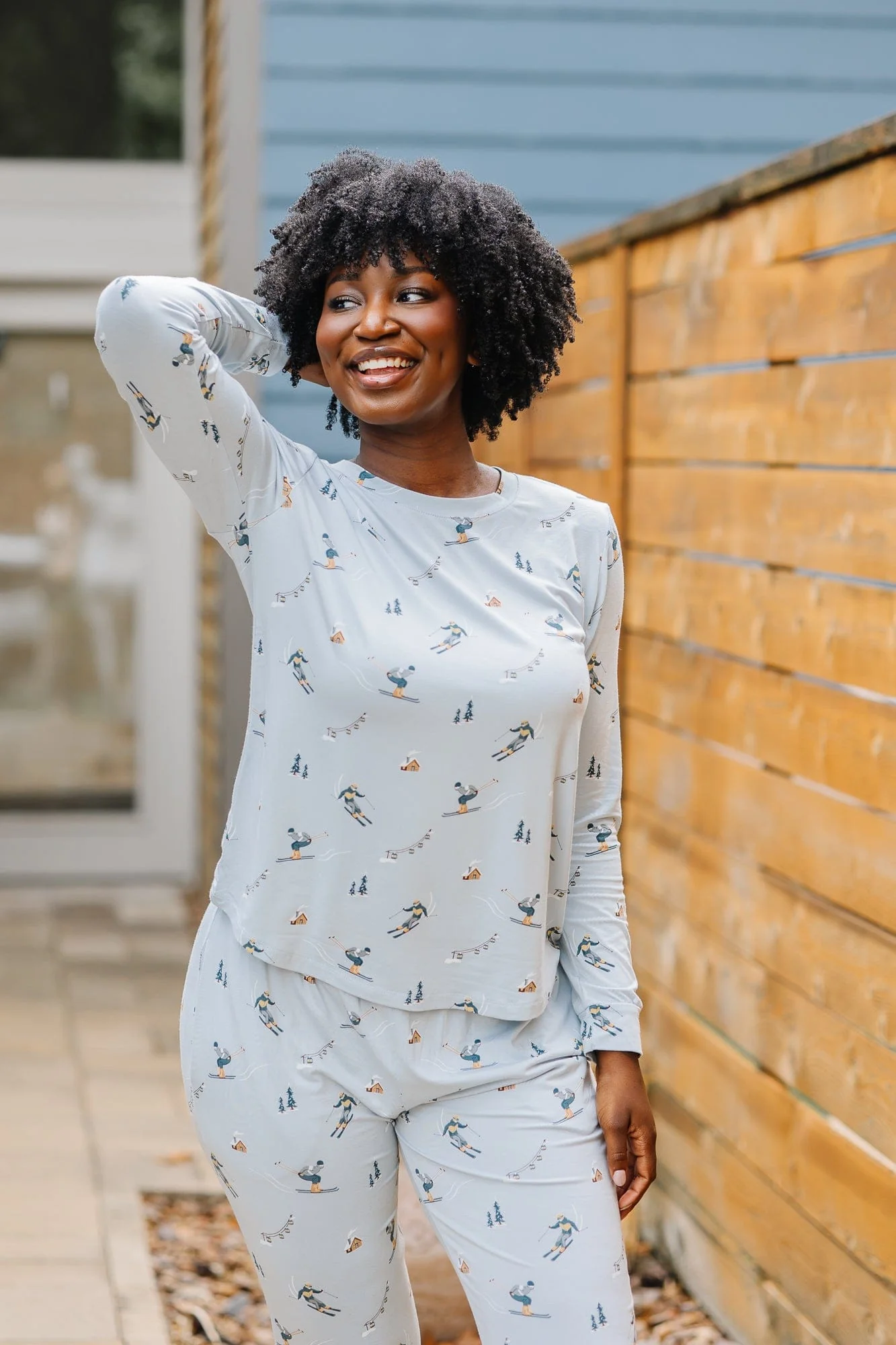 Women's Jogger Pajama Set in Ski - Image 6
