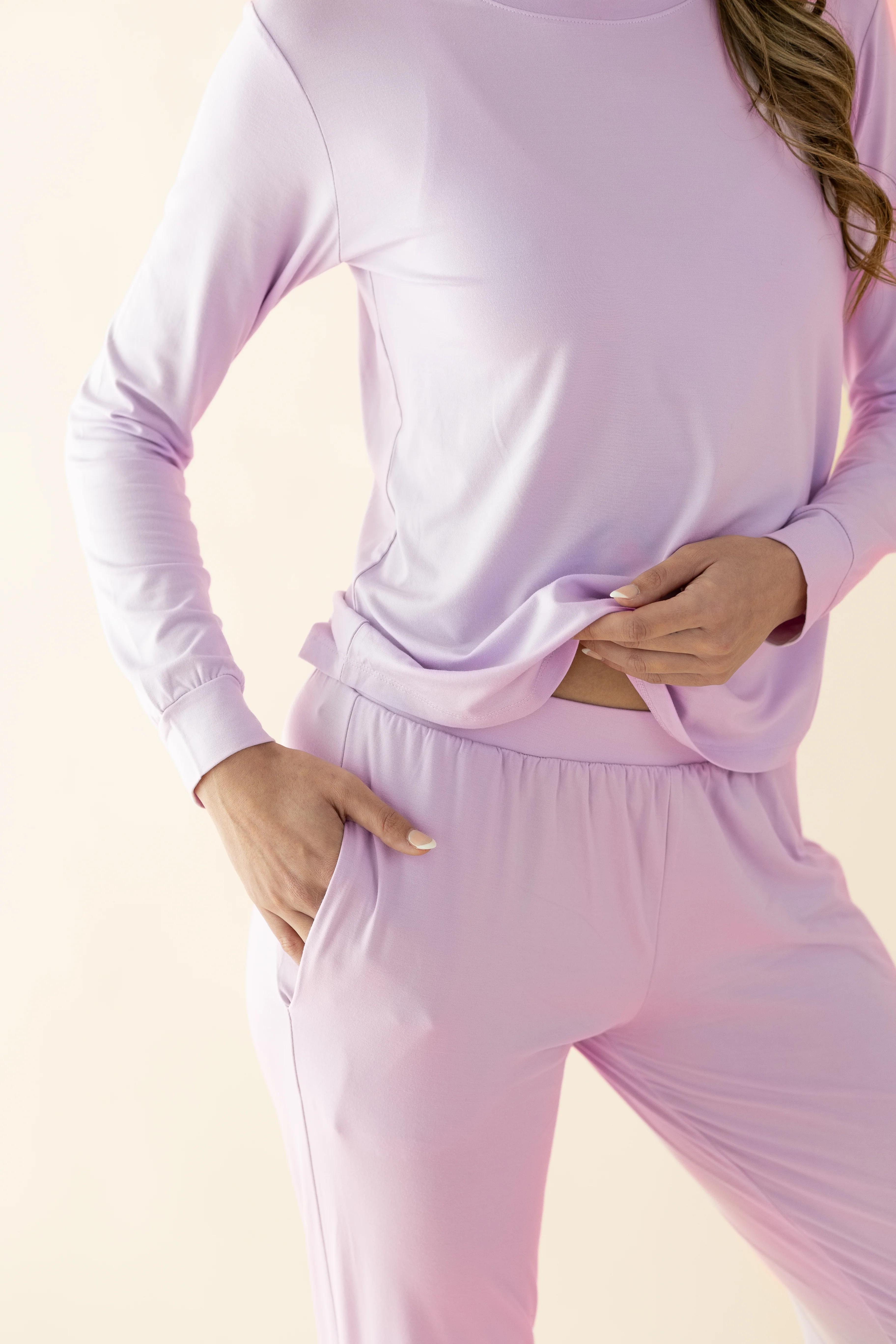Women's Jogger Pajama Set in Thistle - Image 3
