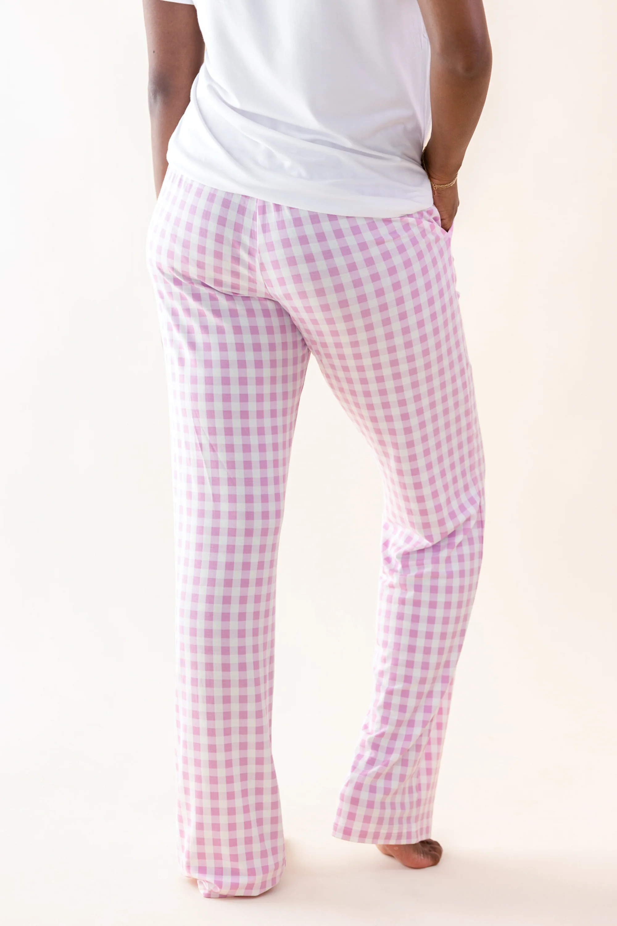 Women's Lounge Pants in Gingham Thistle - Image 2