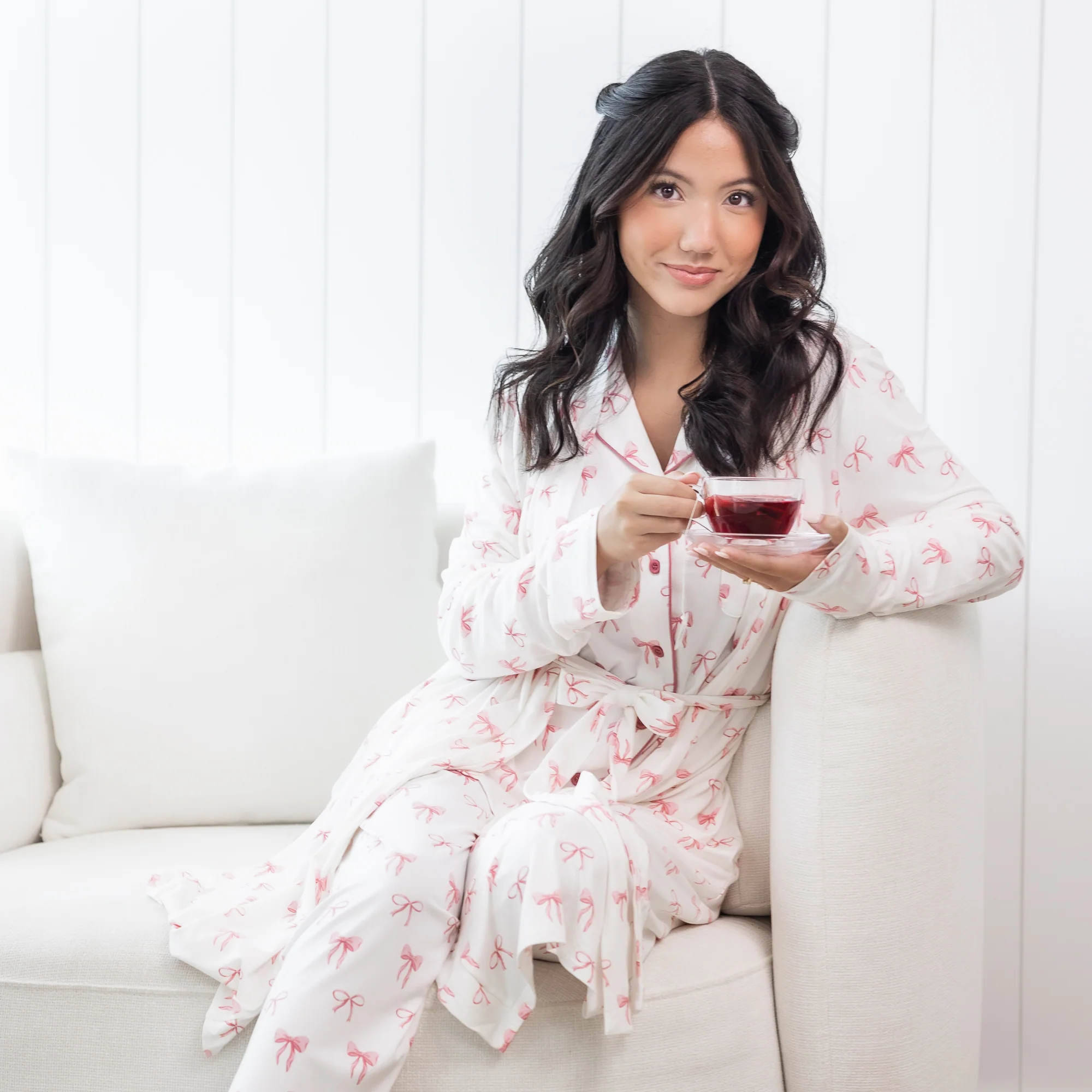 Women’s Lounge Robe in Bow - Image 2