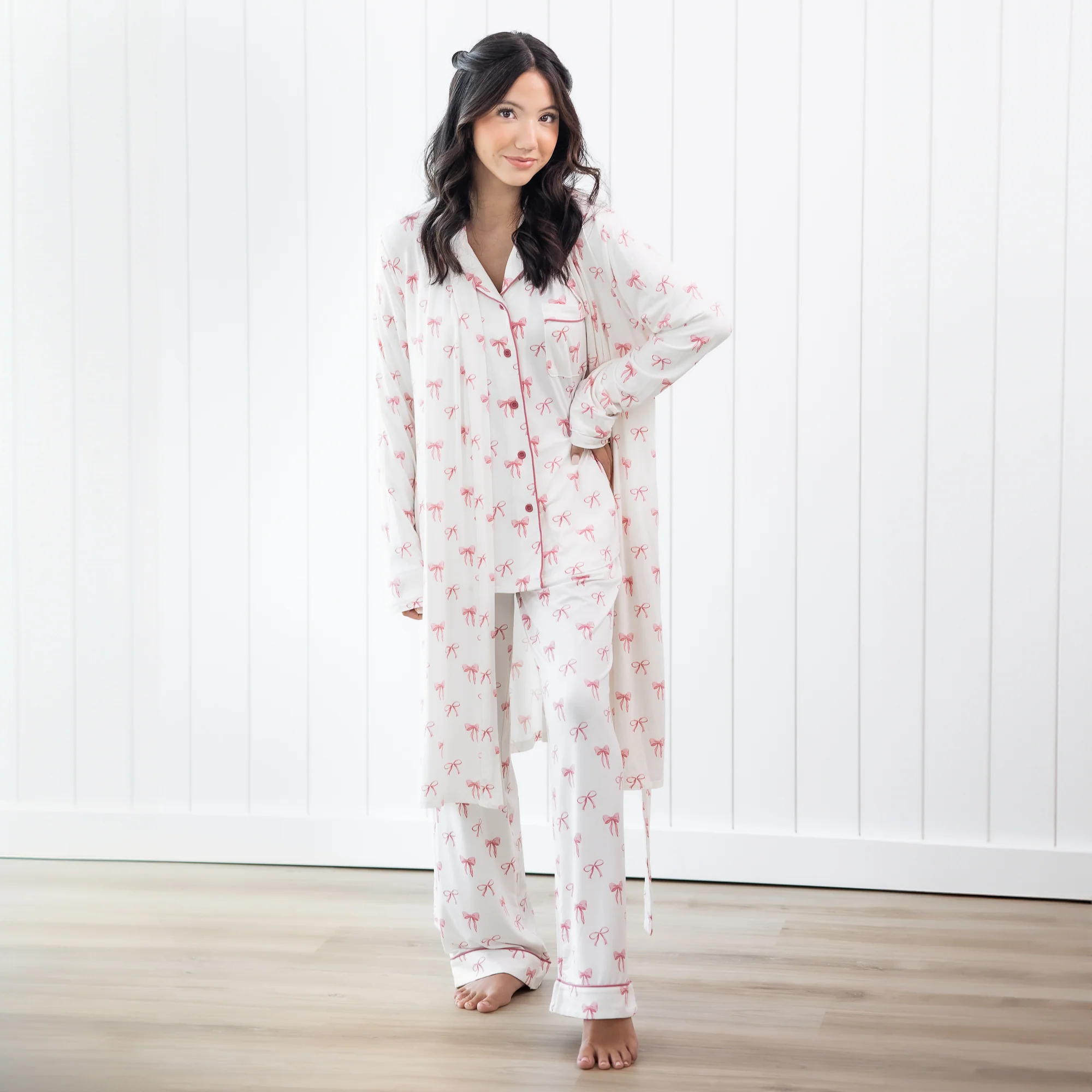 Women’s Lounge Robe in Bow - Image 3