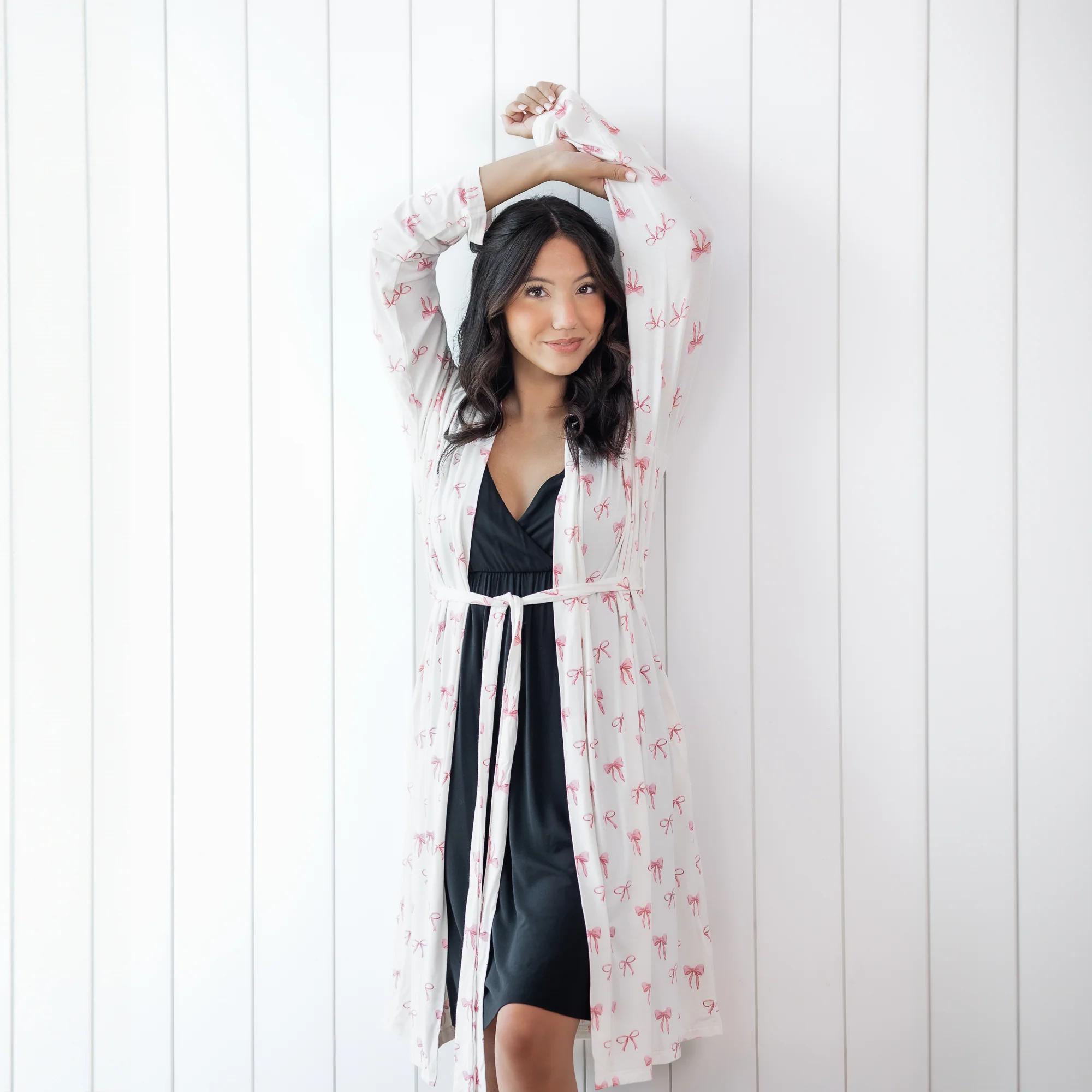 Women’s Lounge Robe in Bow - Image 4