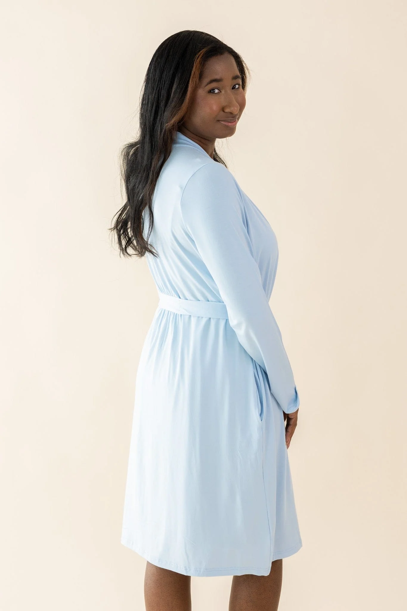 Women's Lounge Robe in Breeze - Image 2